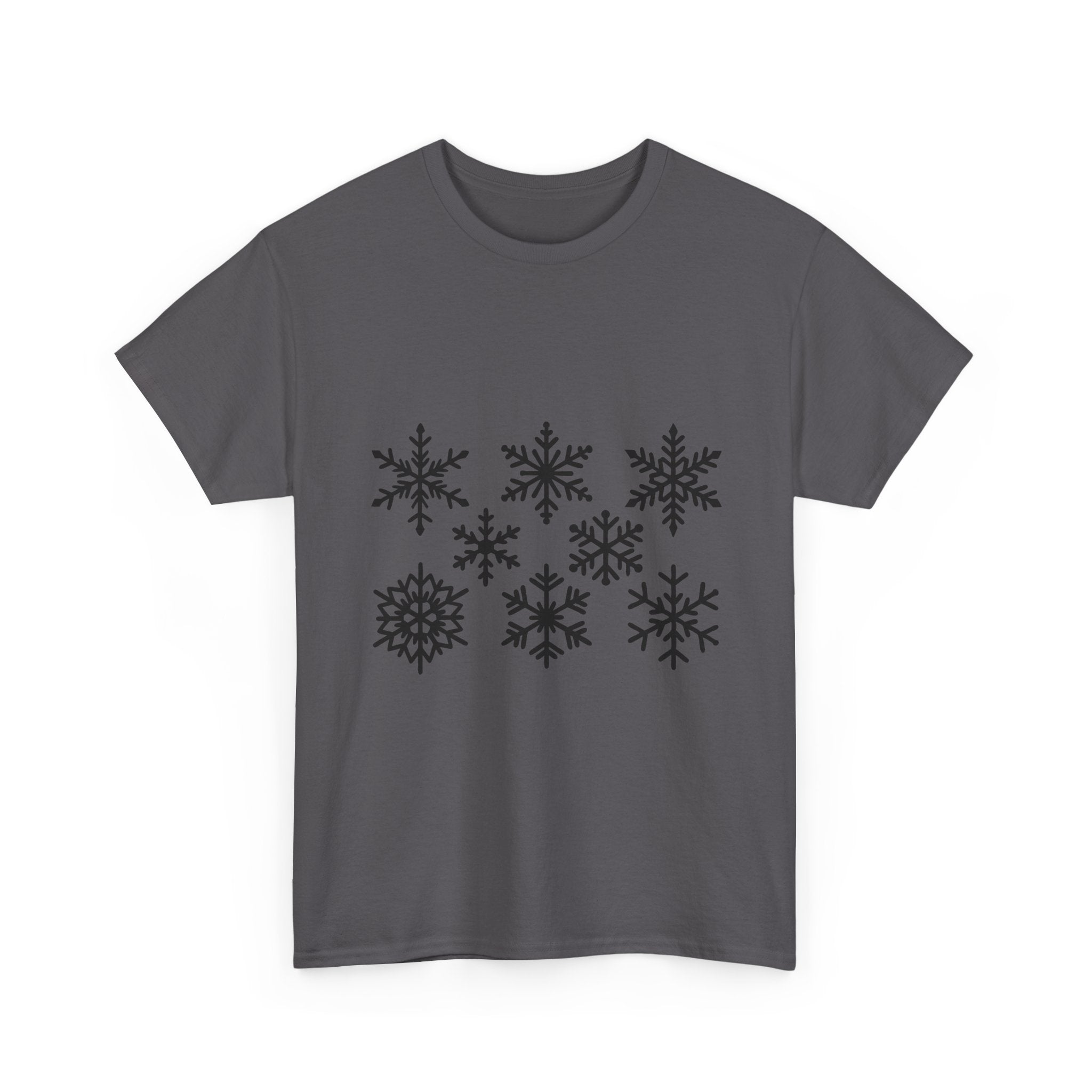 Snowflake Pattern Winter T- Shirt Printify