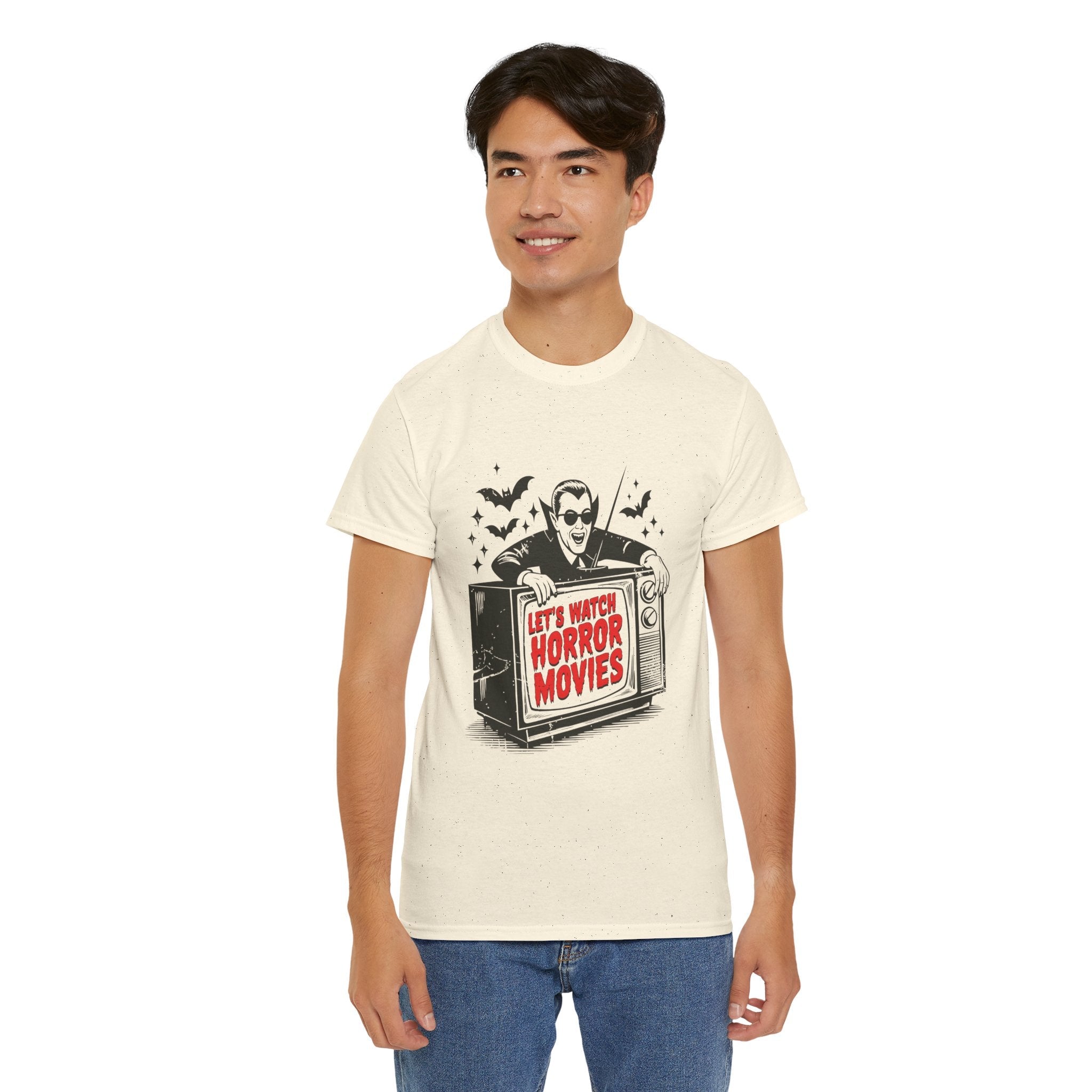 Let's Watch Horror Movies Unisex T-Shirt Printify