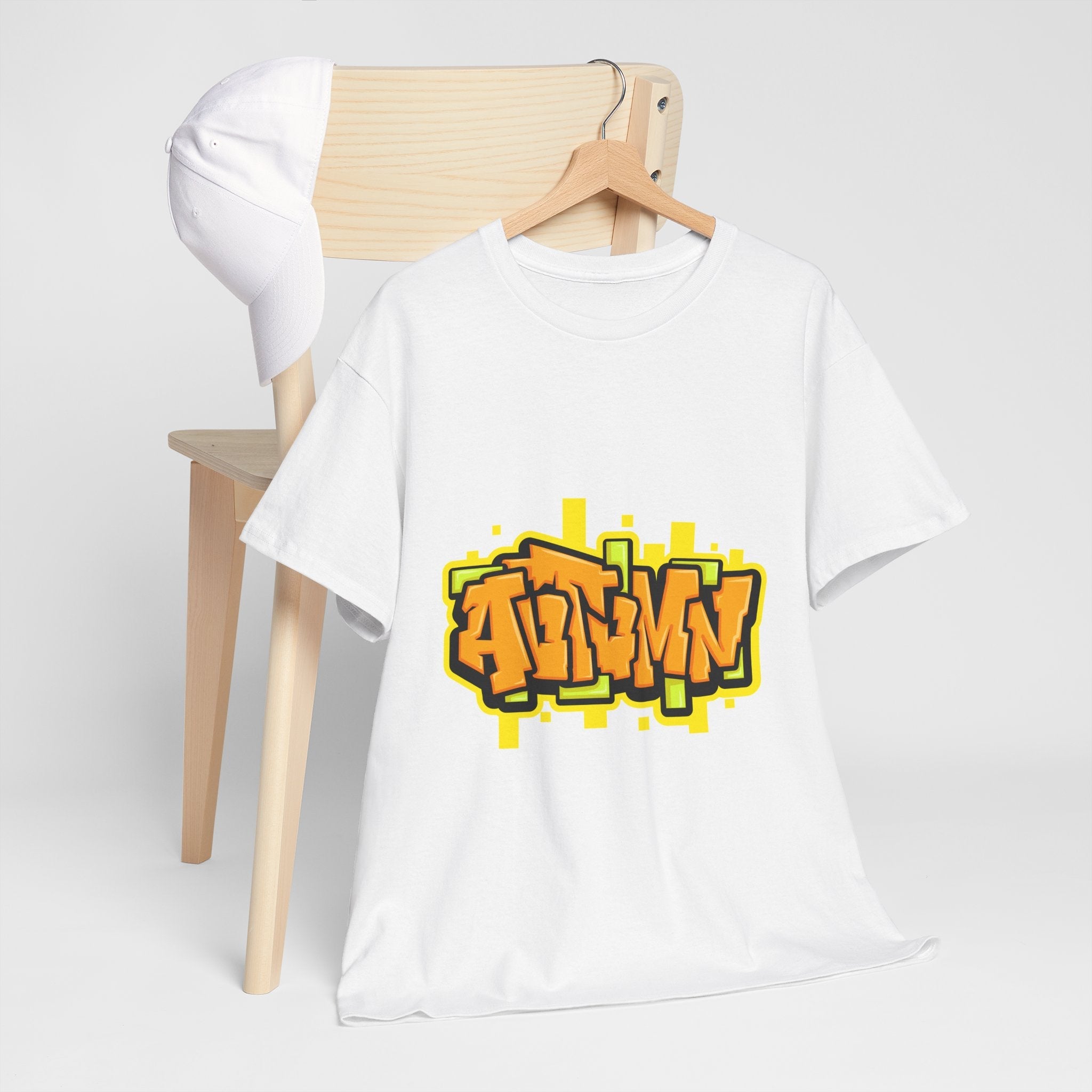Bold Autumn Graffiti Graphic T-Shirt Printify
