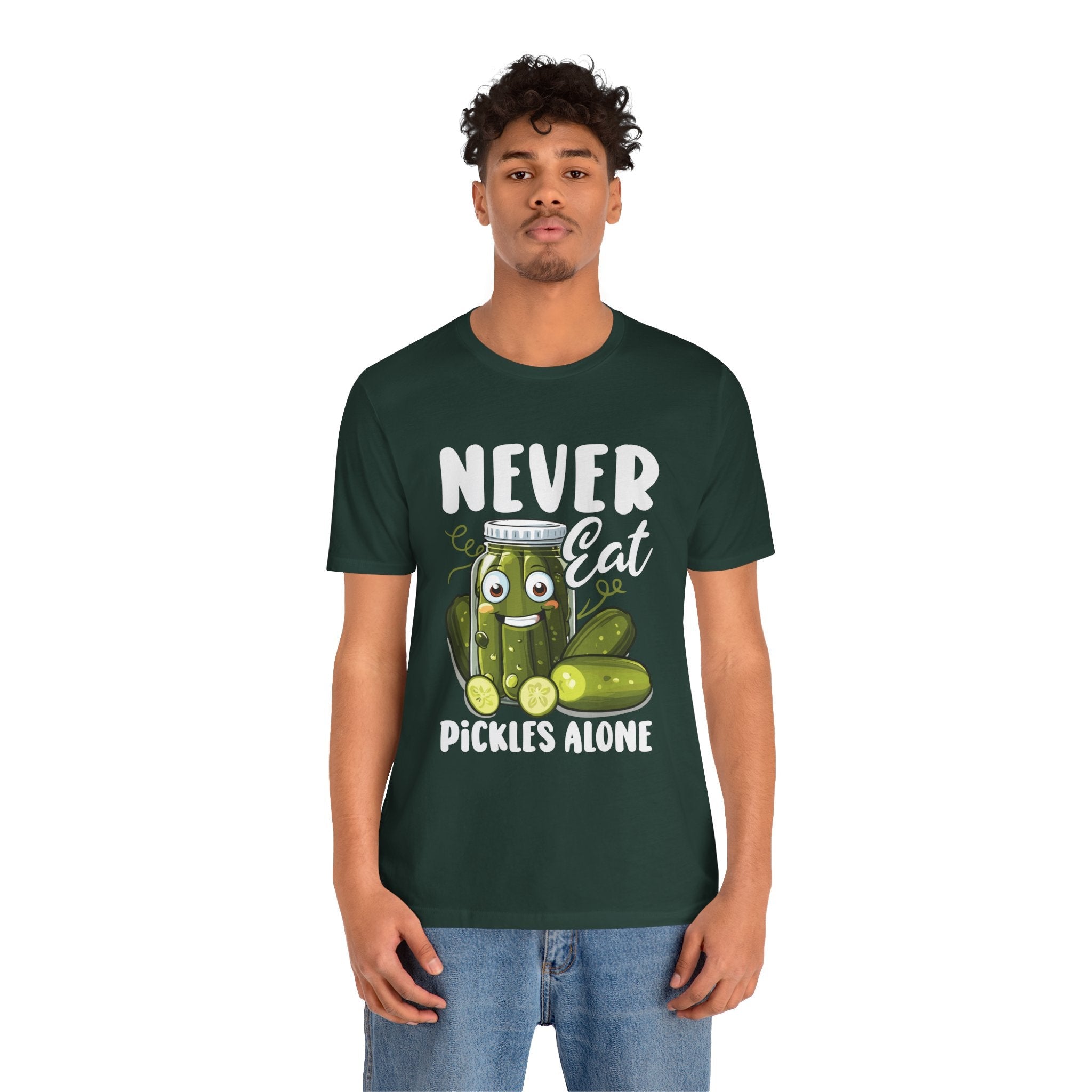 Never Eat Pickles Alone T-Shirt Printify