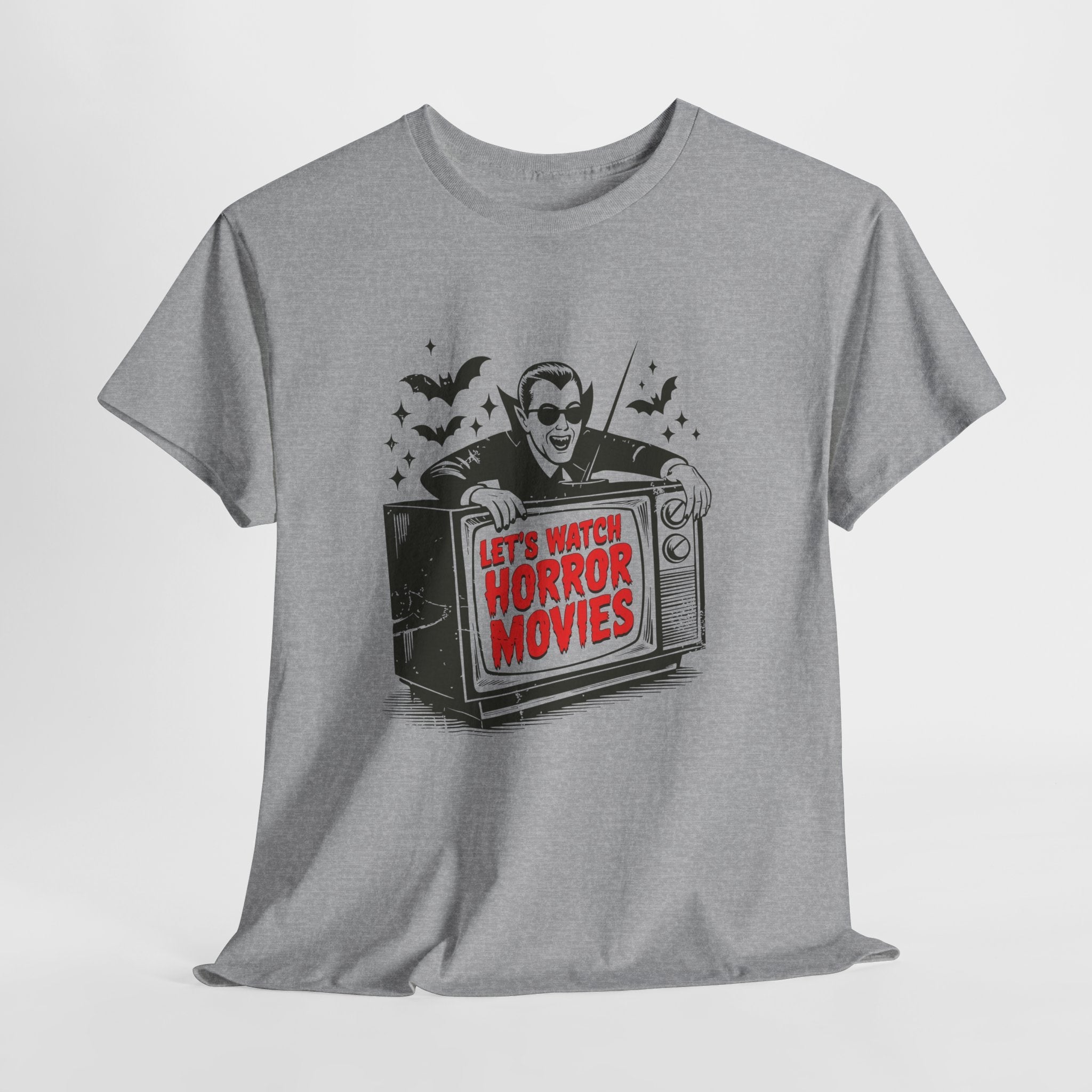 Let's Watch Horror Movies Unisex T-Shirt Printify