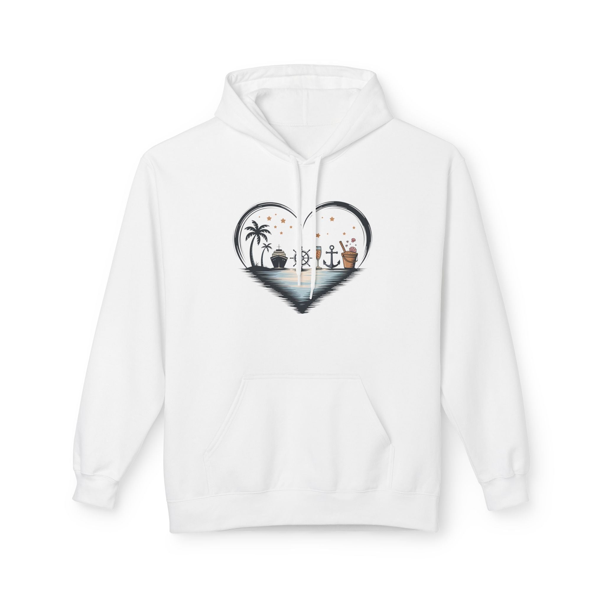 Beach Heart Graphic  Hoodie