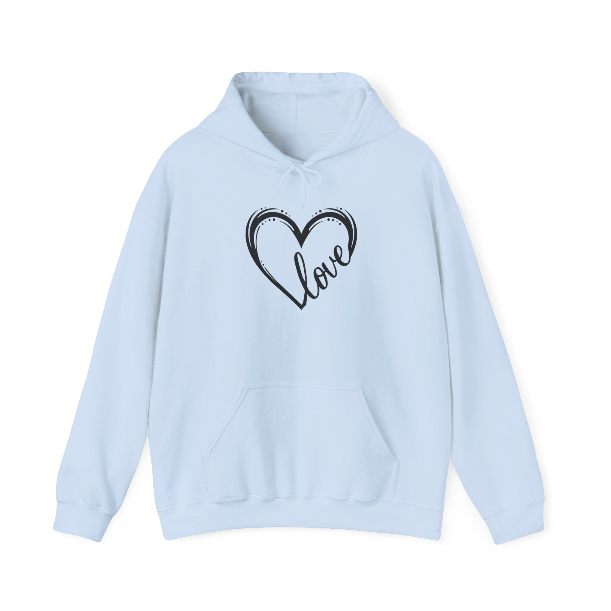 Love Heart Hoodie Printify