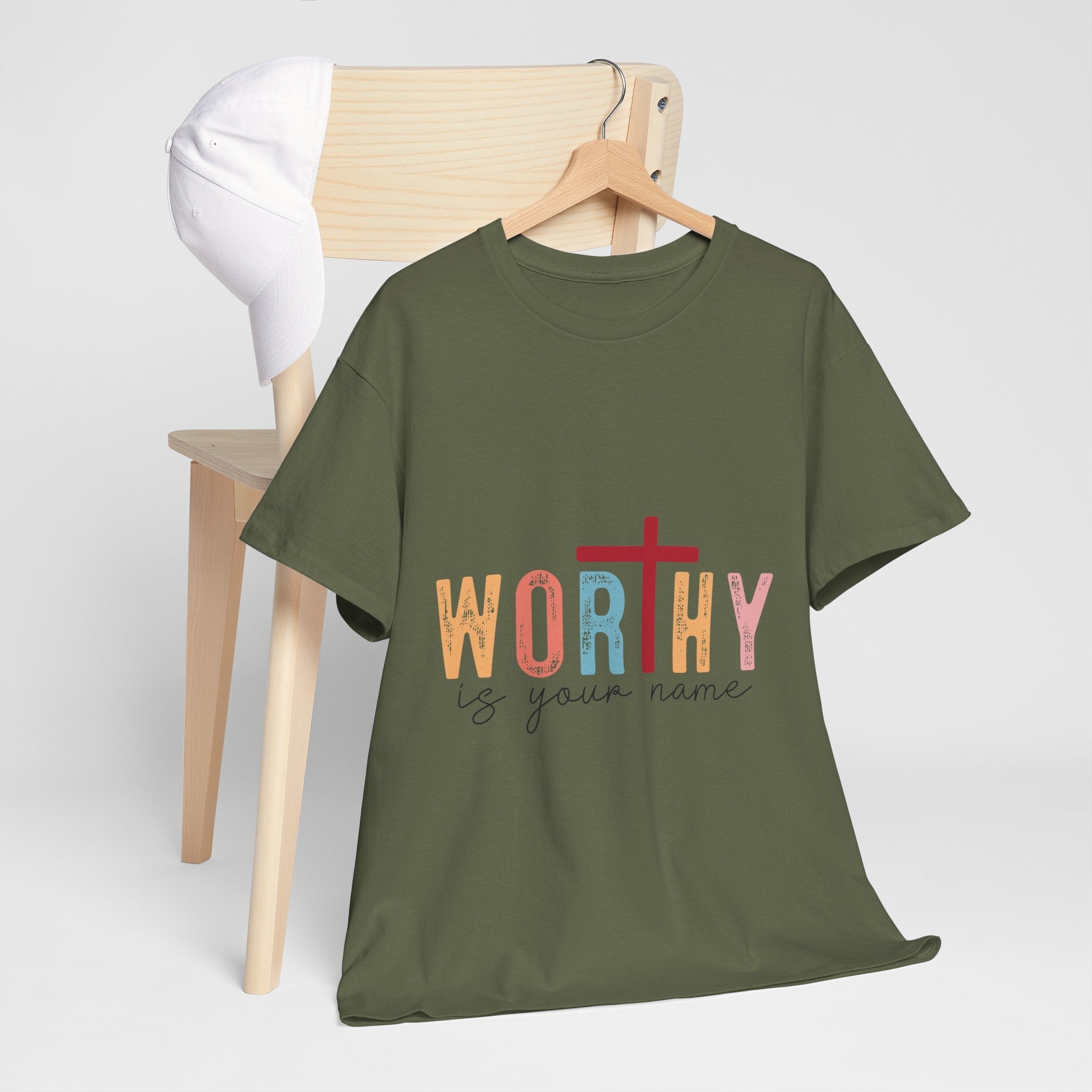 Worthy Christian Graphic T-Shirt Printify