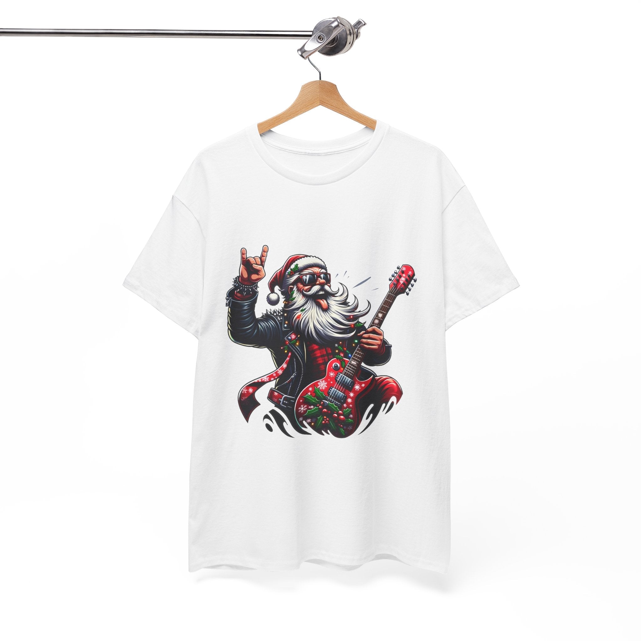 Rockin' Santa Unisex Graphic T- Shirt Printify