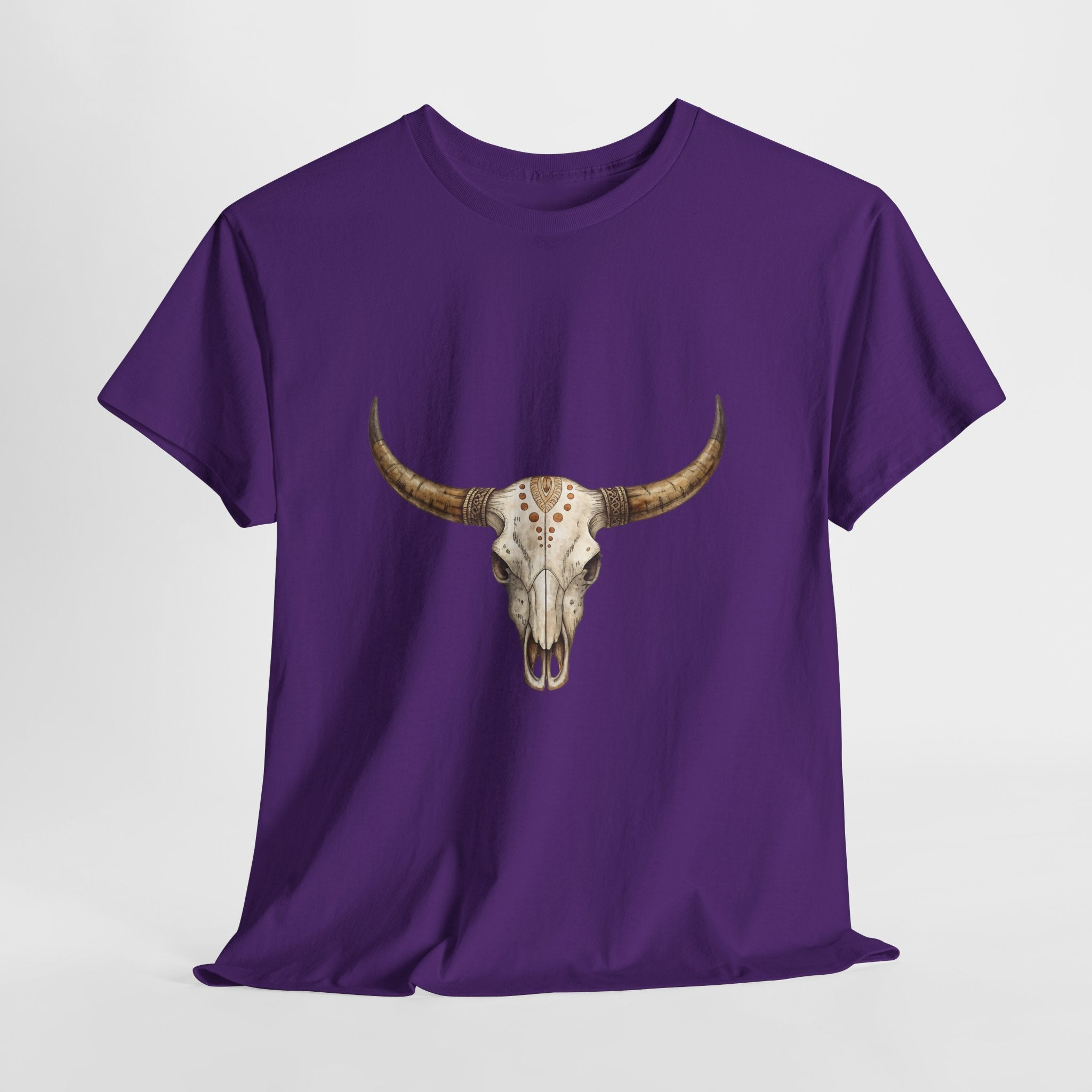 Bull Skull Western Graphic T-Shirt Printify