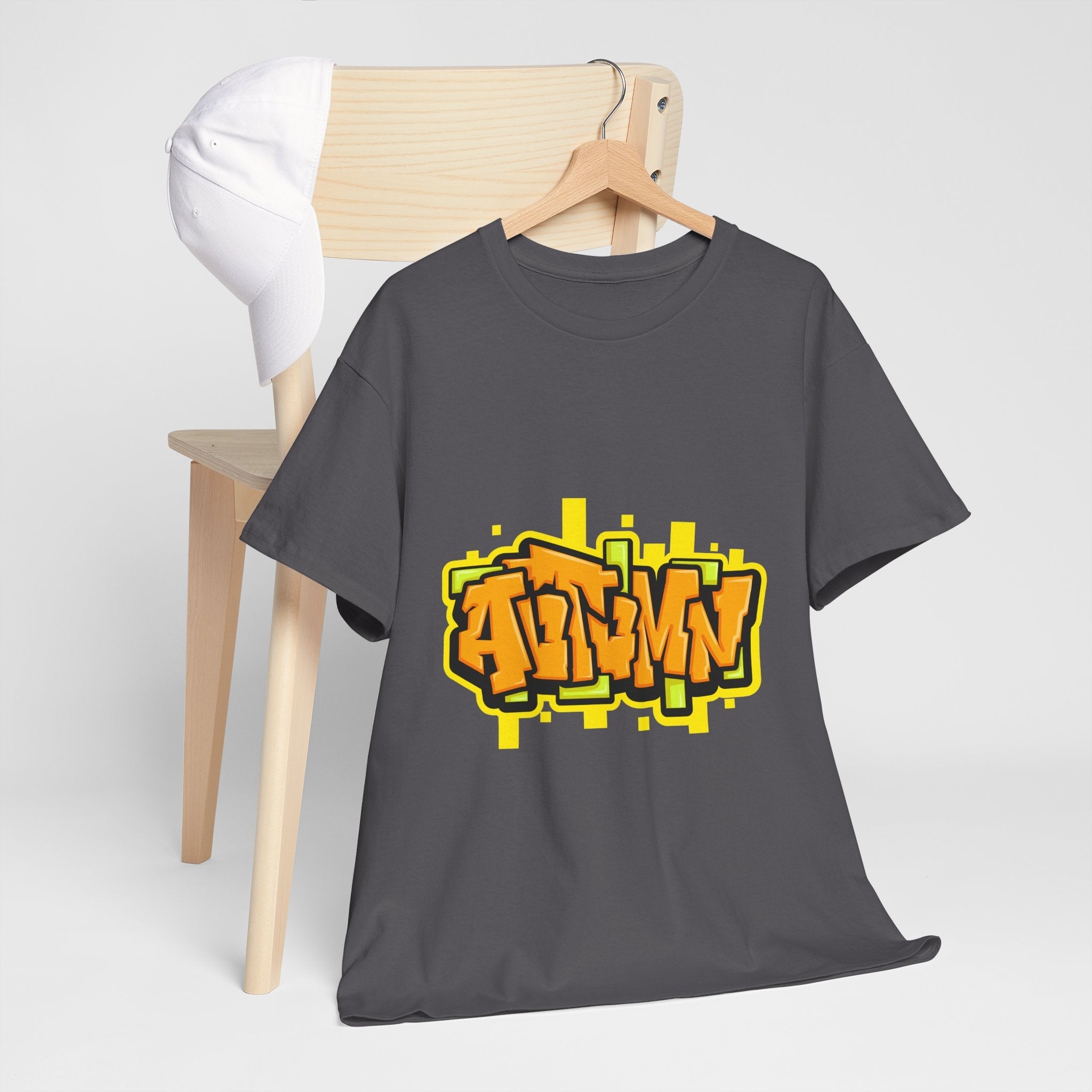 Bold Autumn Graffiti Graphic T-Shirt Printify