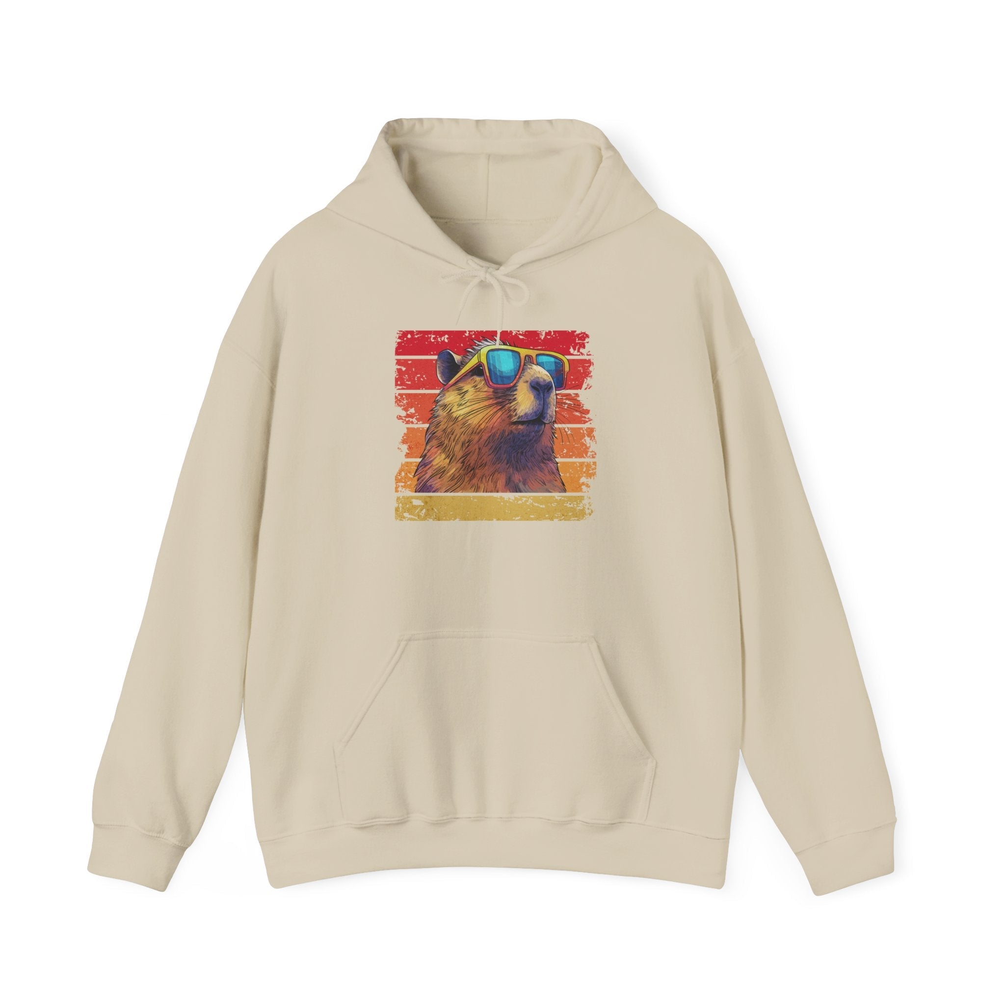 Vintage Retro Sunglasses Bear Hoodie Printify