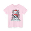 Christmas Snowman Soccer T-Shirt Printify