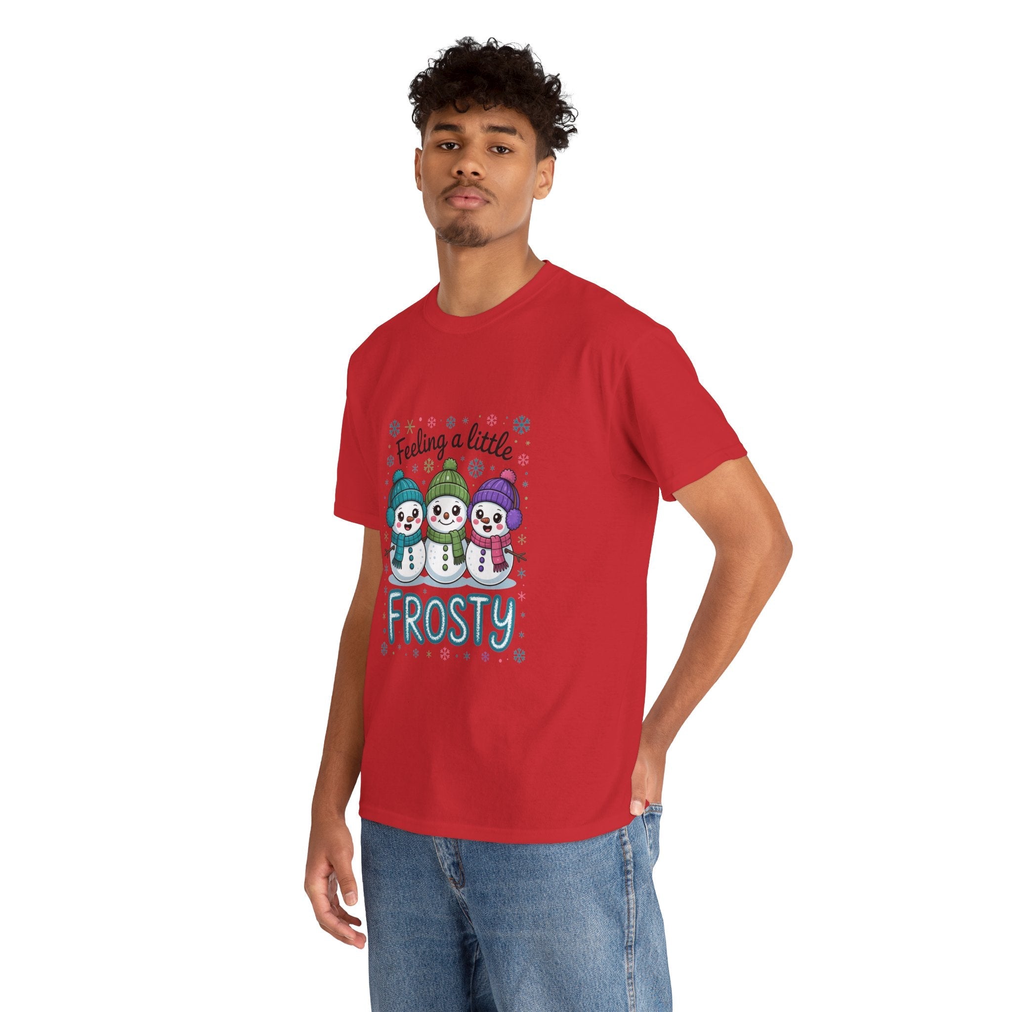 Frosty Friends Graphic Winter T- Shirt Printify