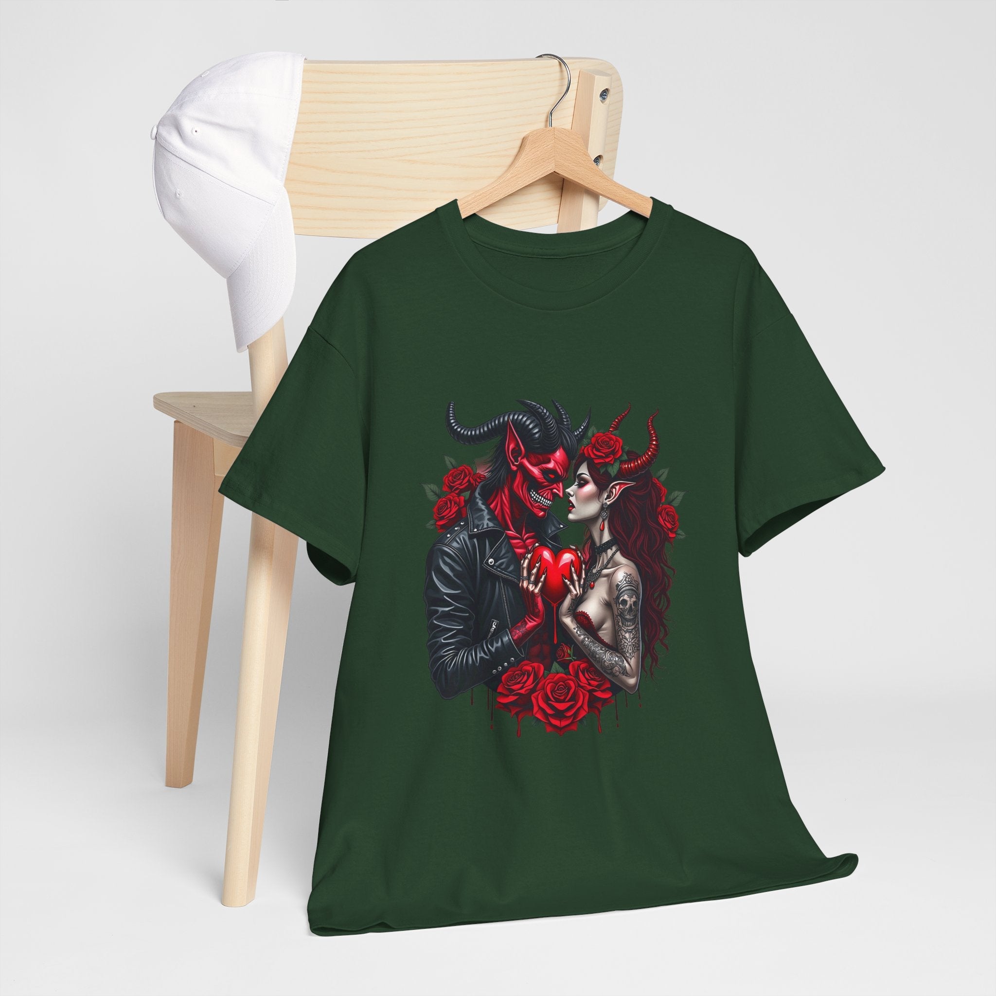 Romantic Gothic Graphic T-Shirt Printify