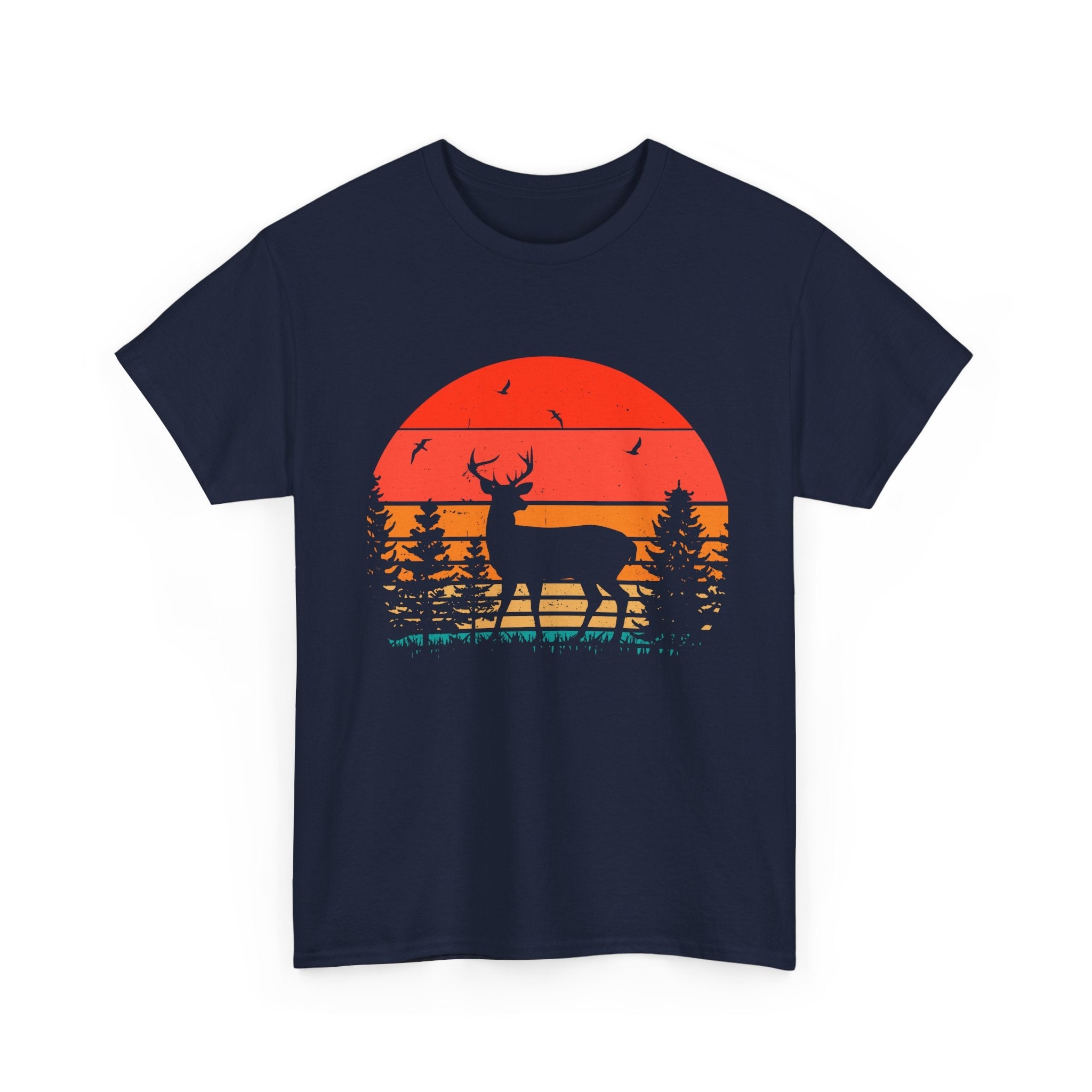 Retro Wildlife Sunset Vintage T- Shirt Printify