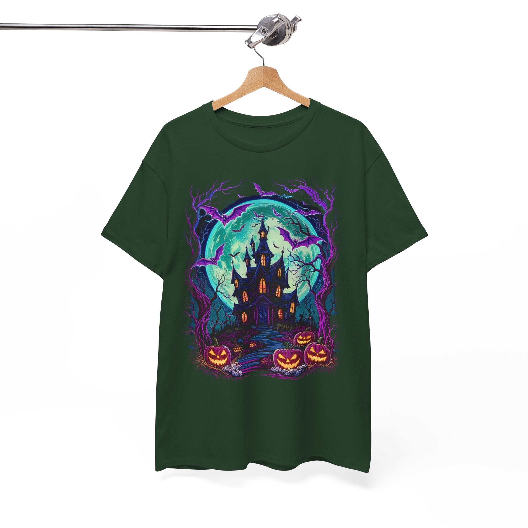 Halloween Haunted House T- Shirt Printify