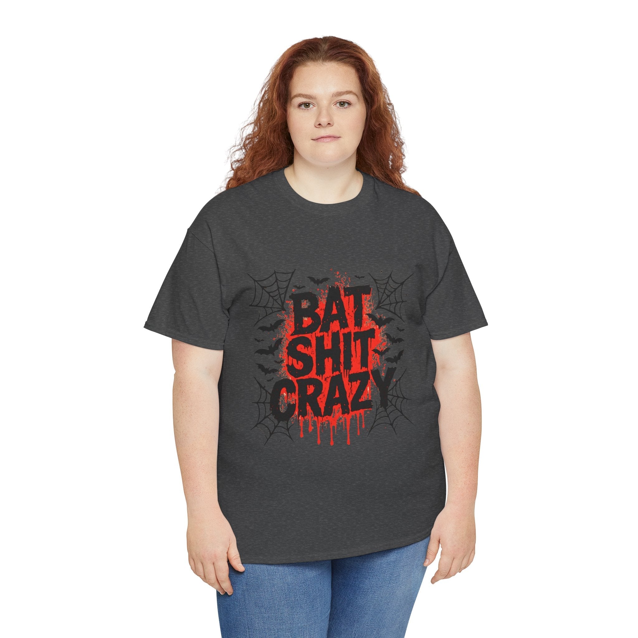 Halloween Bat Shit Crazy  Graphic T-Shirt Printify