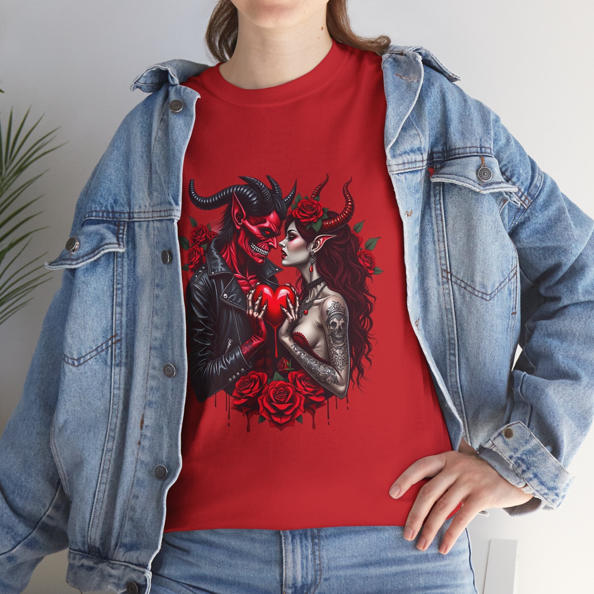 Romantic Gothic Graphic T-Shirt Printify