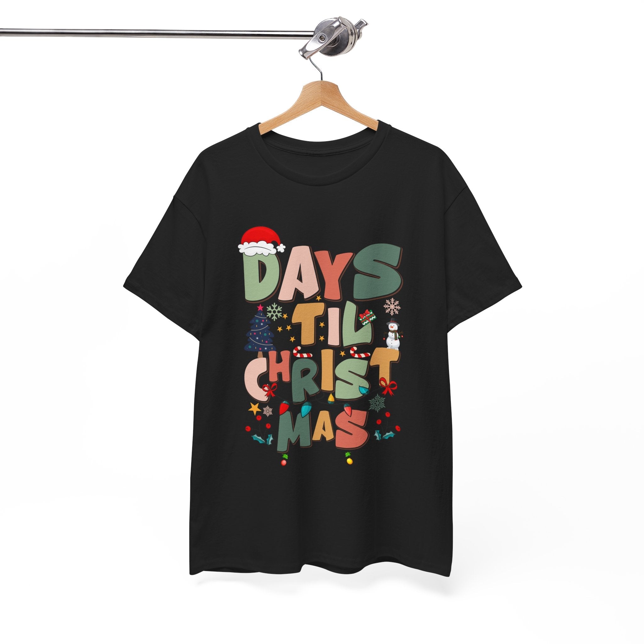 Christmas Countdown Holiday T-Shirt Printify