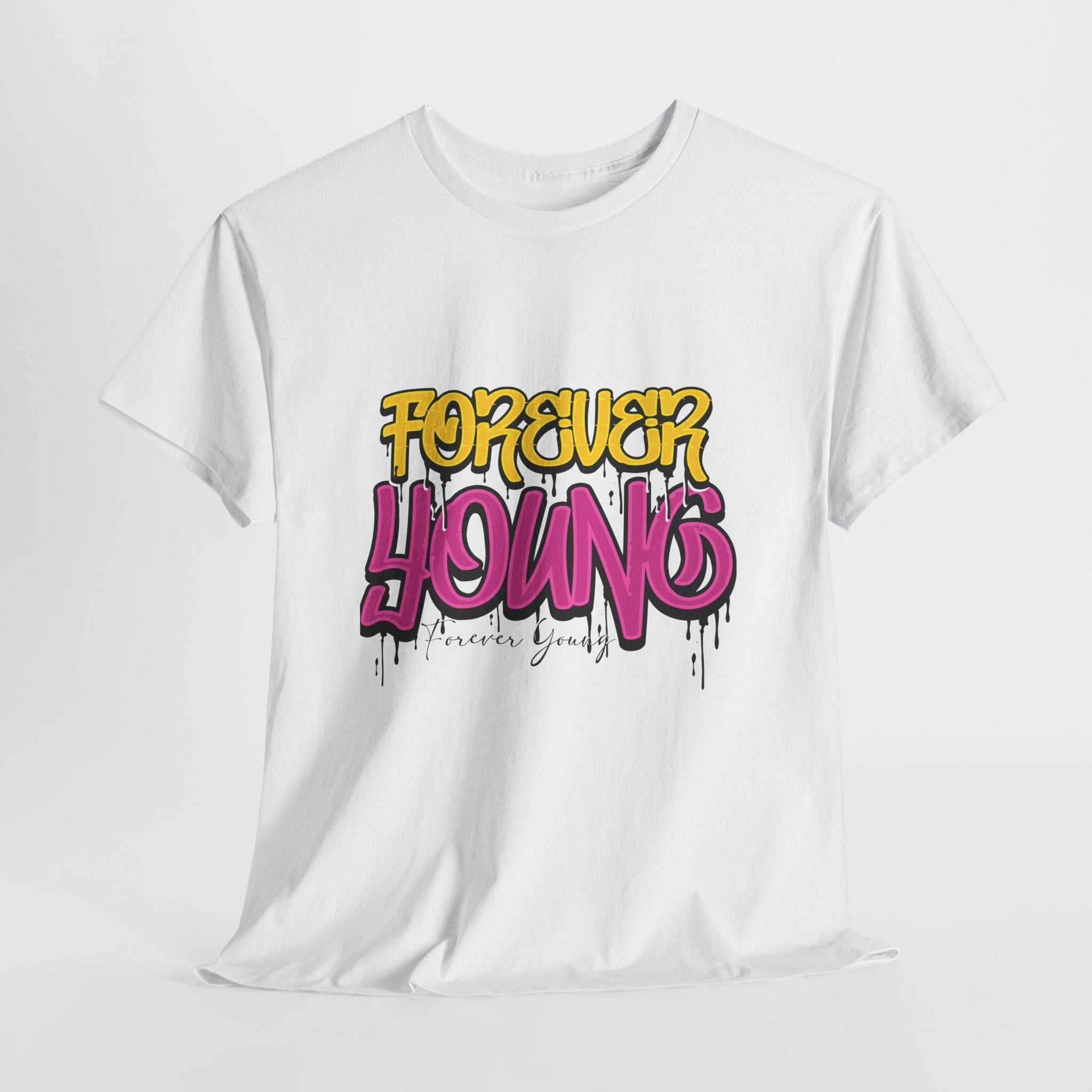 Forever Young Graffiti Graphic T- Shirt Printify
