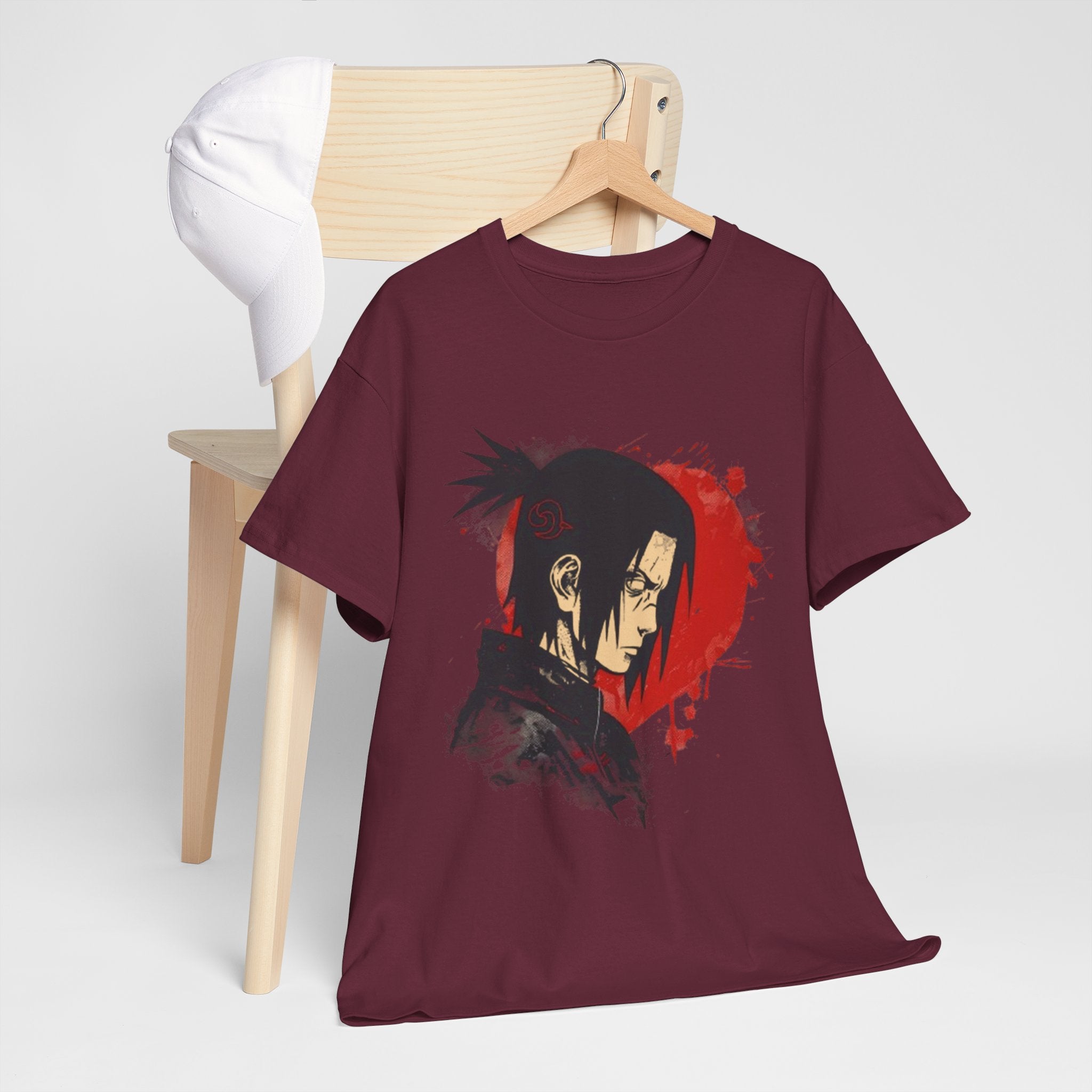Samurai Shadow Anime Graphic T- Shirt Printify