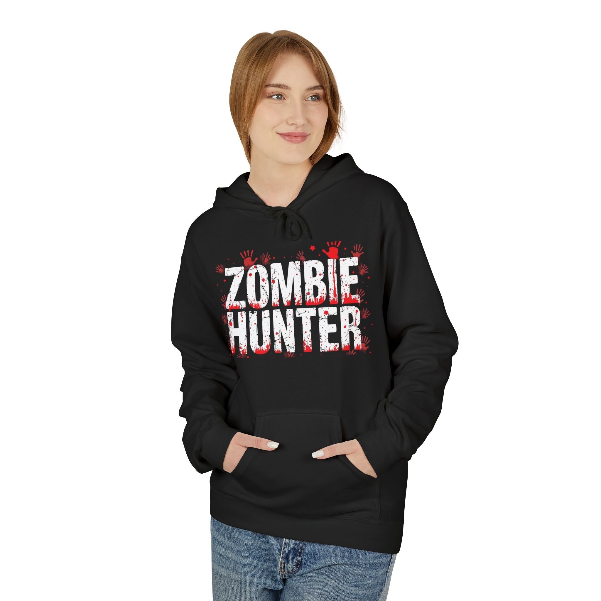 Zombie Hunter Graphic Hoodie Printify
