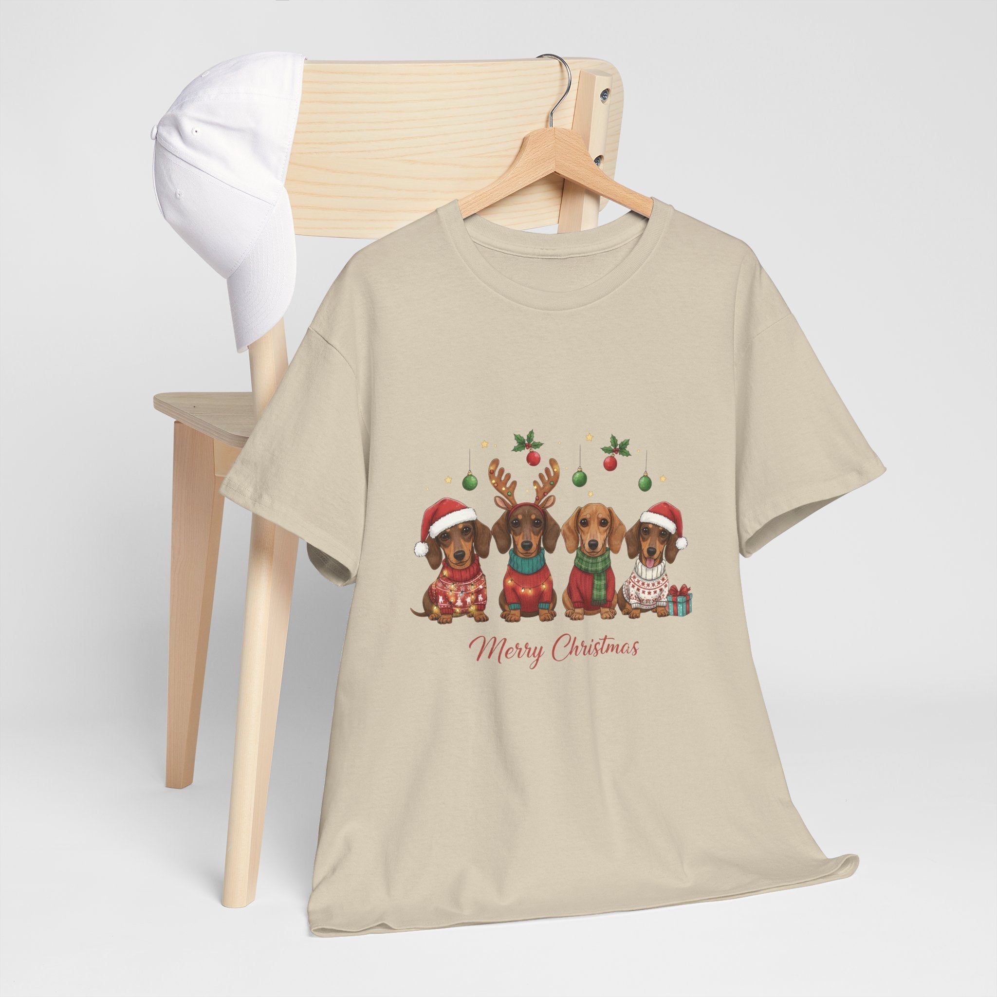 Christmas Dachshund Dogs T-Shirt Printify