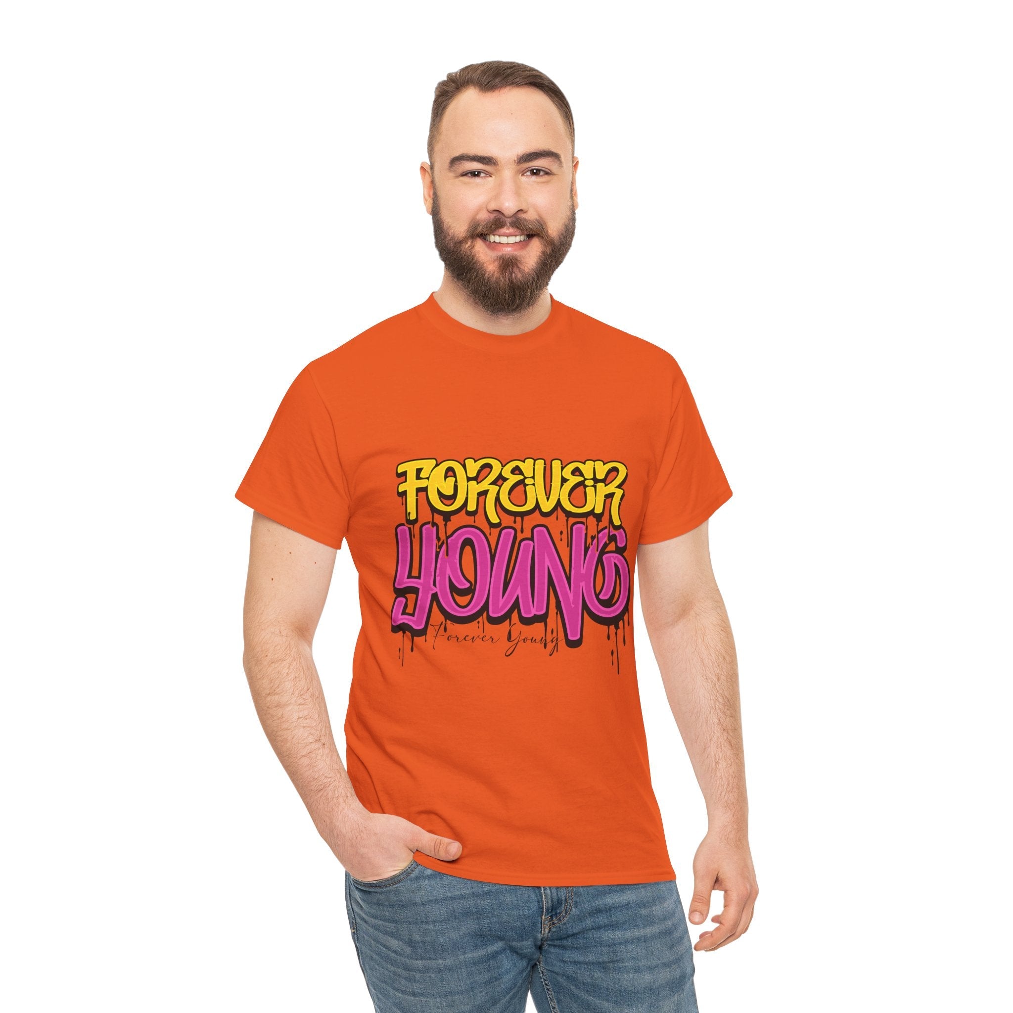 Forever Young Graffiti Graphic T- Shirt Printify