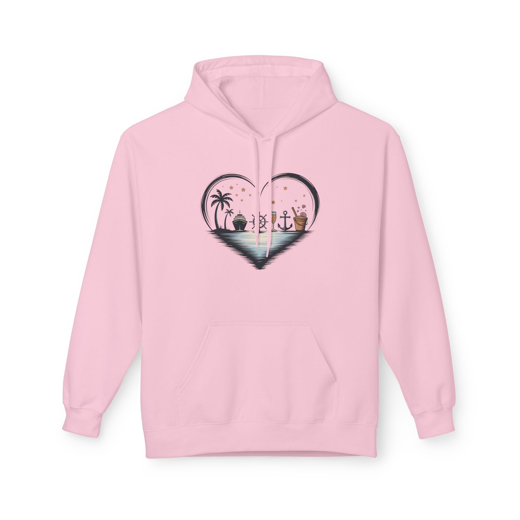 Beach Heart Graphic  Hoodie