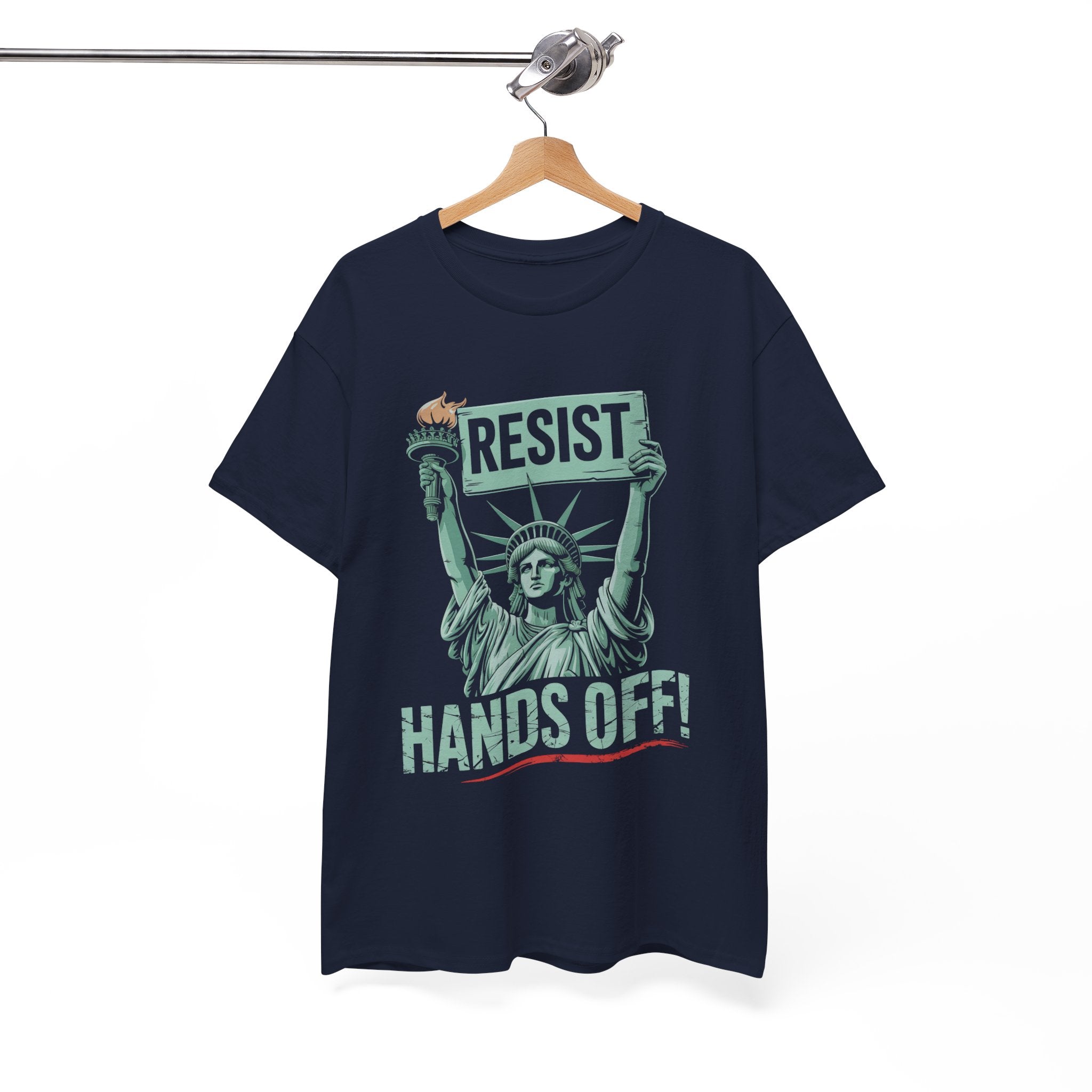 'Resist Hands Off!' Graphic T- Shirt Printify