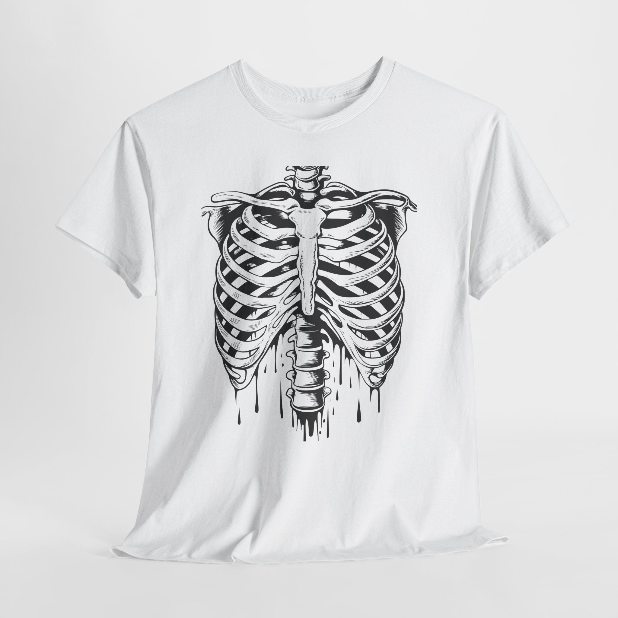 Skeleton Rib Vintage T- Shirt Printify