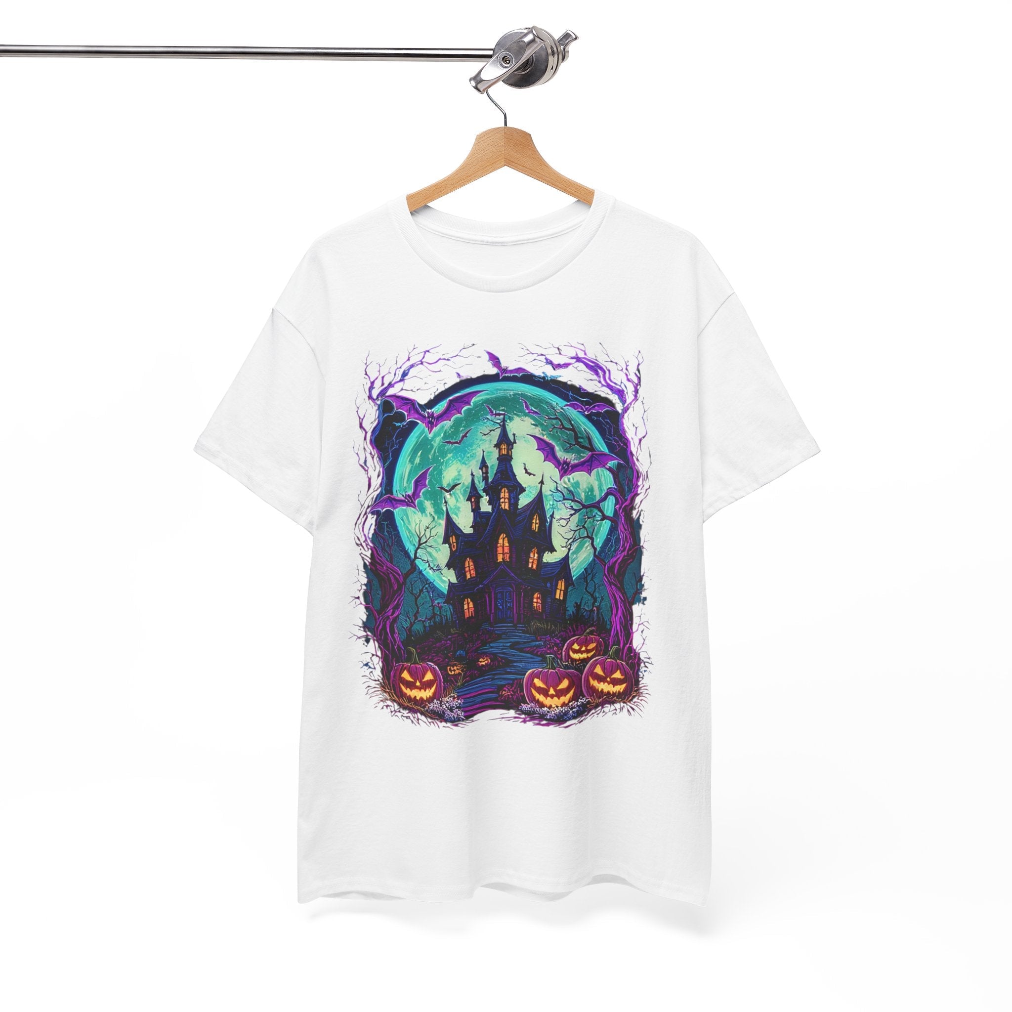 Halloween Haunted House T- Shirt Printify