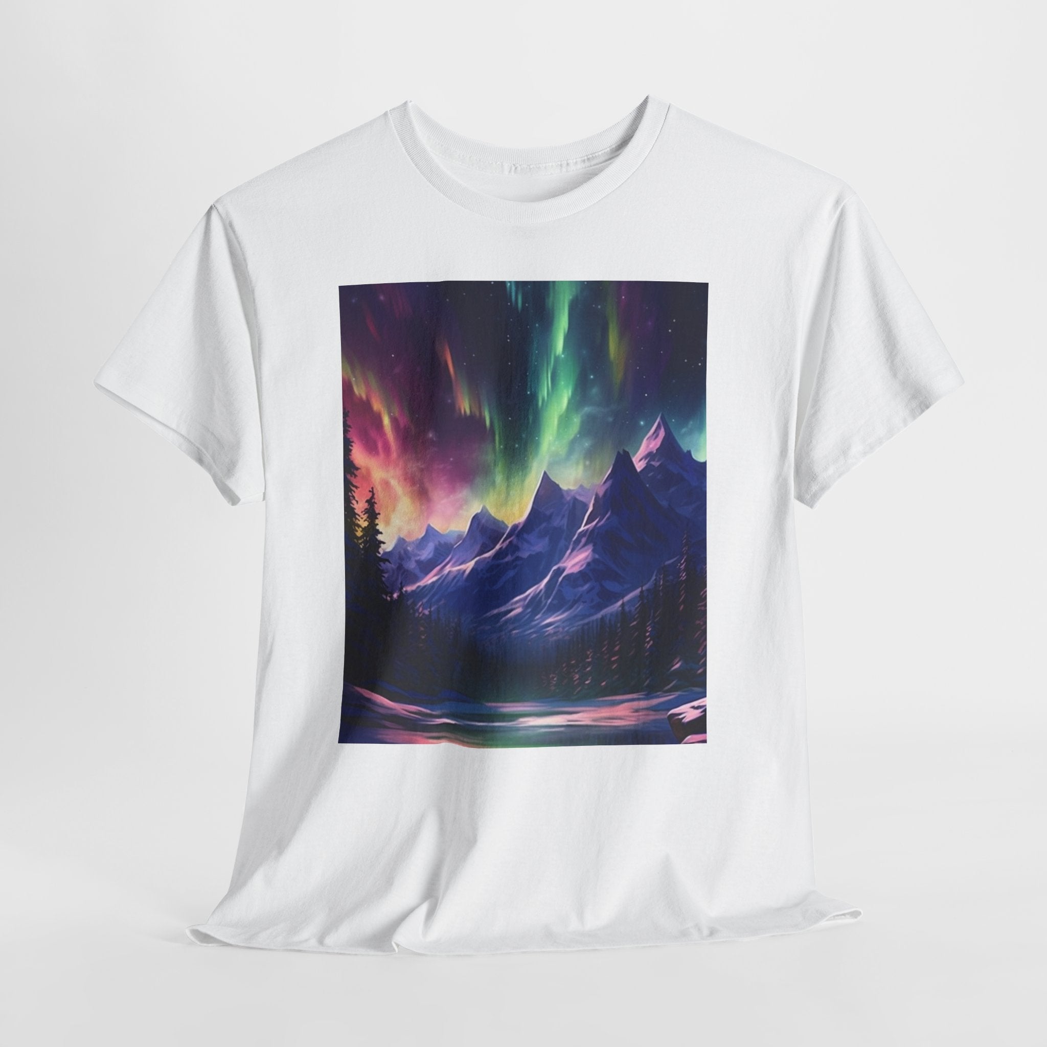Northern Lights Graphic T- Shirt Printify