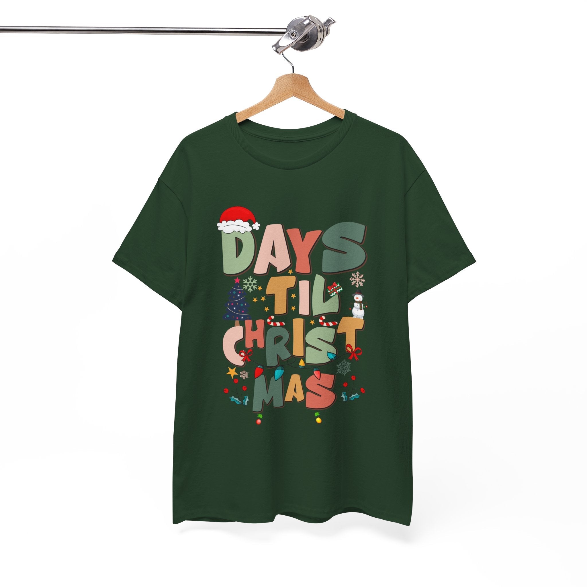 Christmas Countdown Holiday T-Shirt Printify