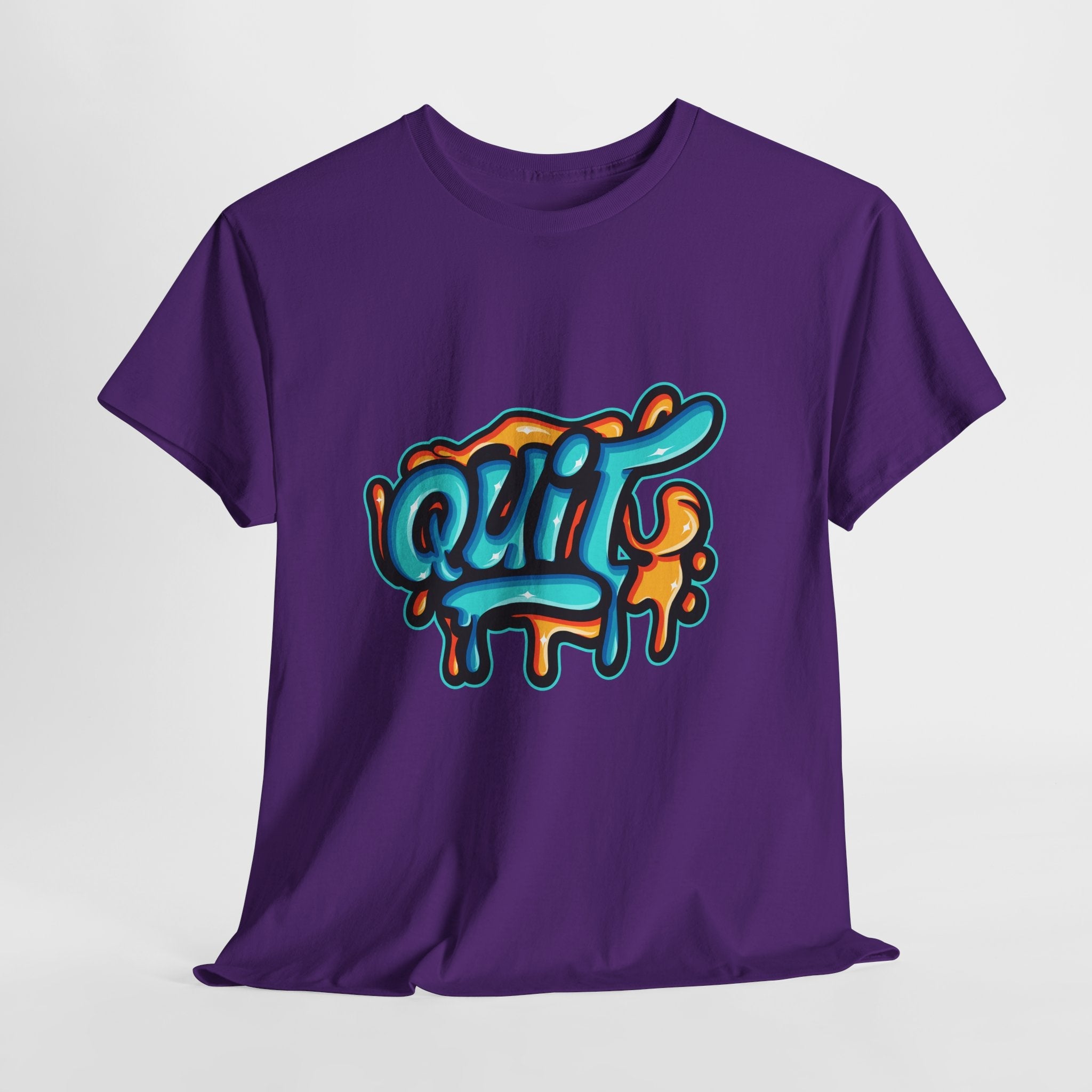 Graffiti Style Quit T-Shirt Printify
