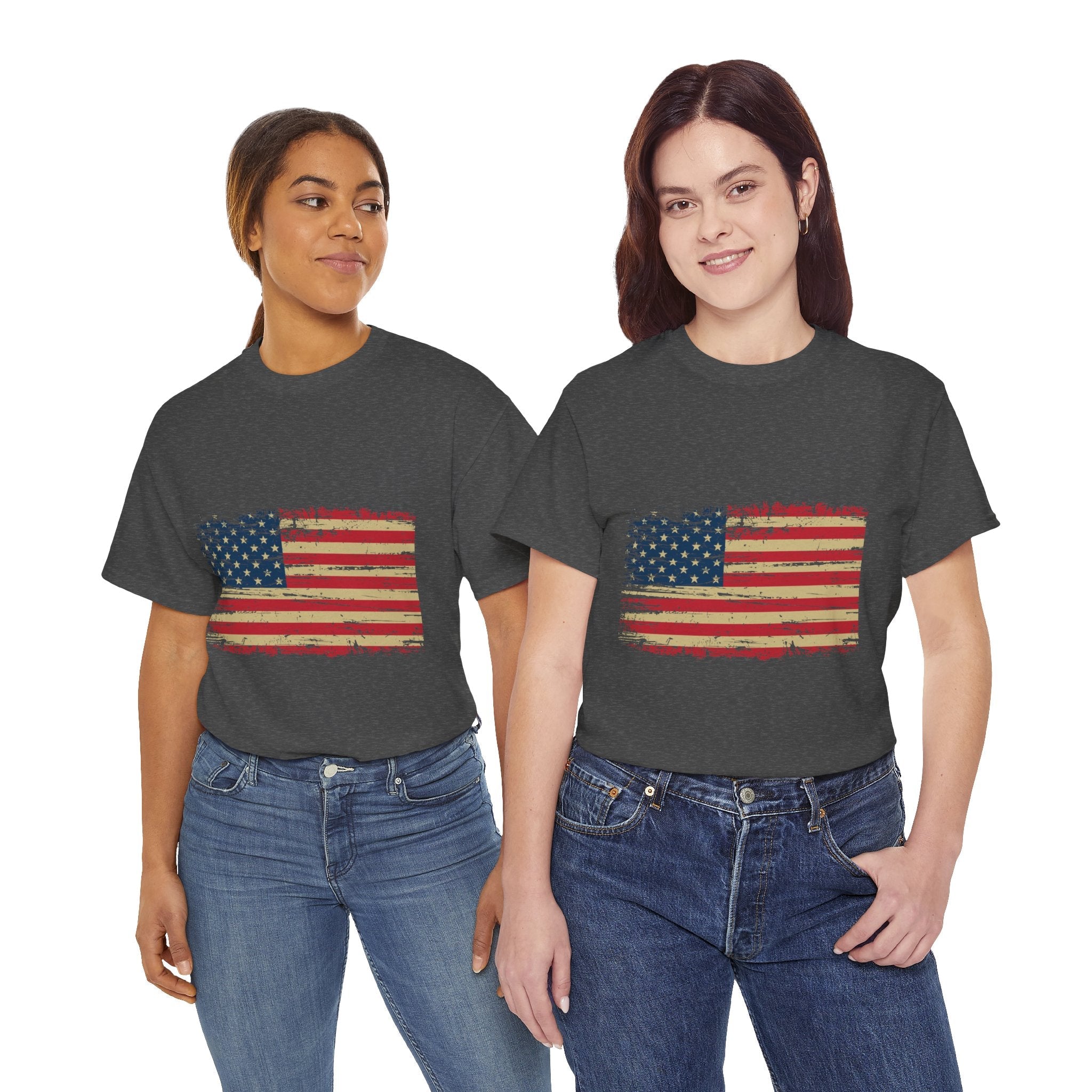 Vintage American Flag T-Shirt Printify