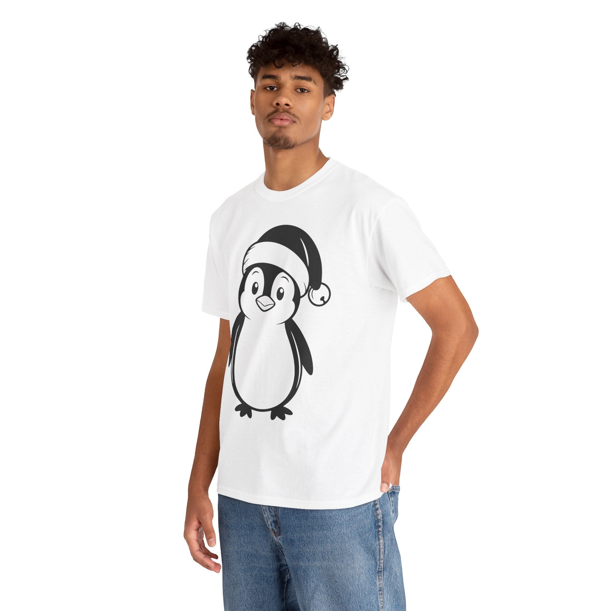 Cute Penguin Christmas Unisex T-Shirt Printify
