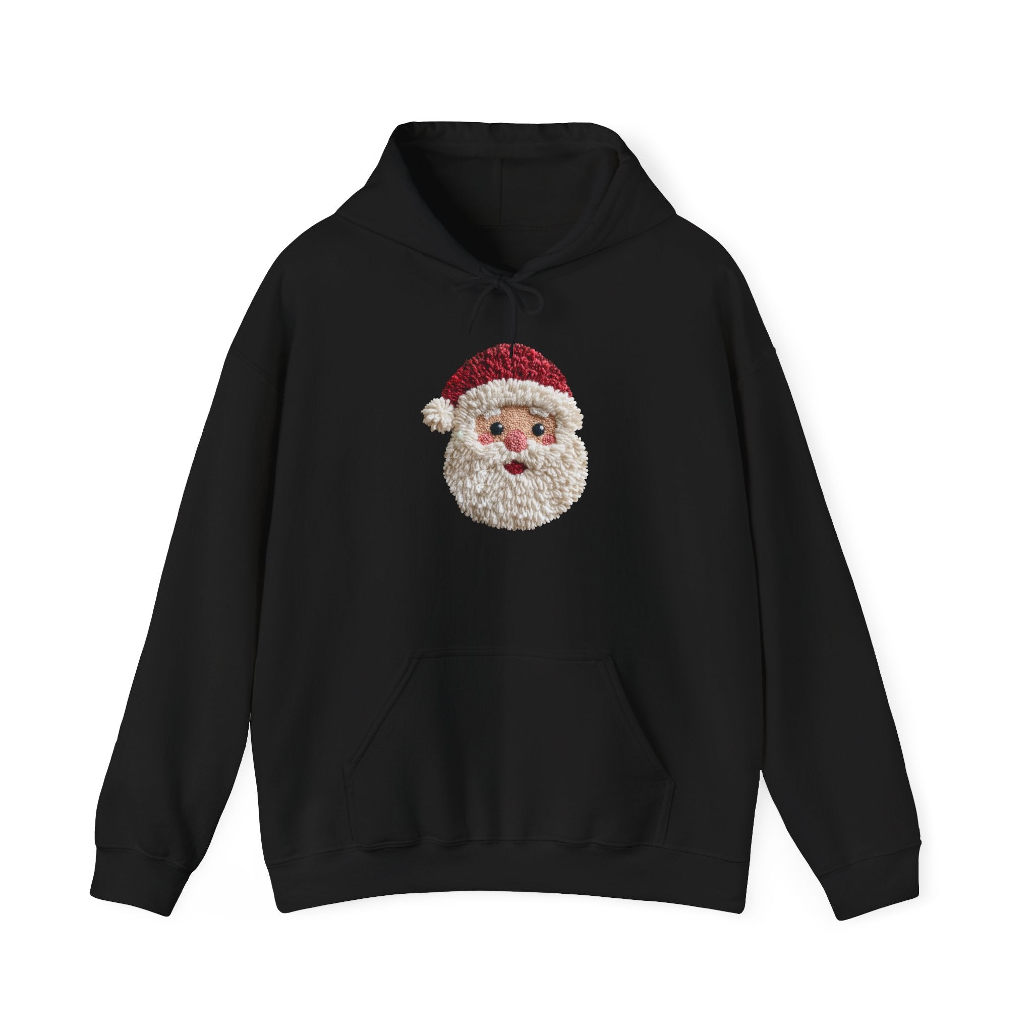 Vintage Santa Face Hoodie Printify