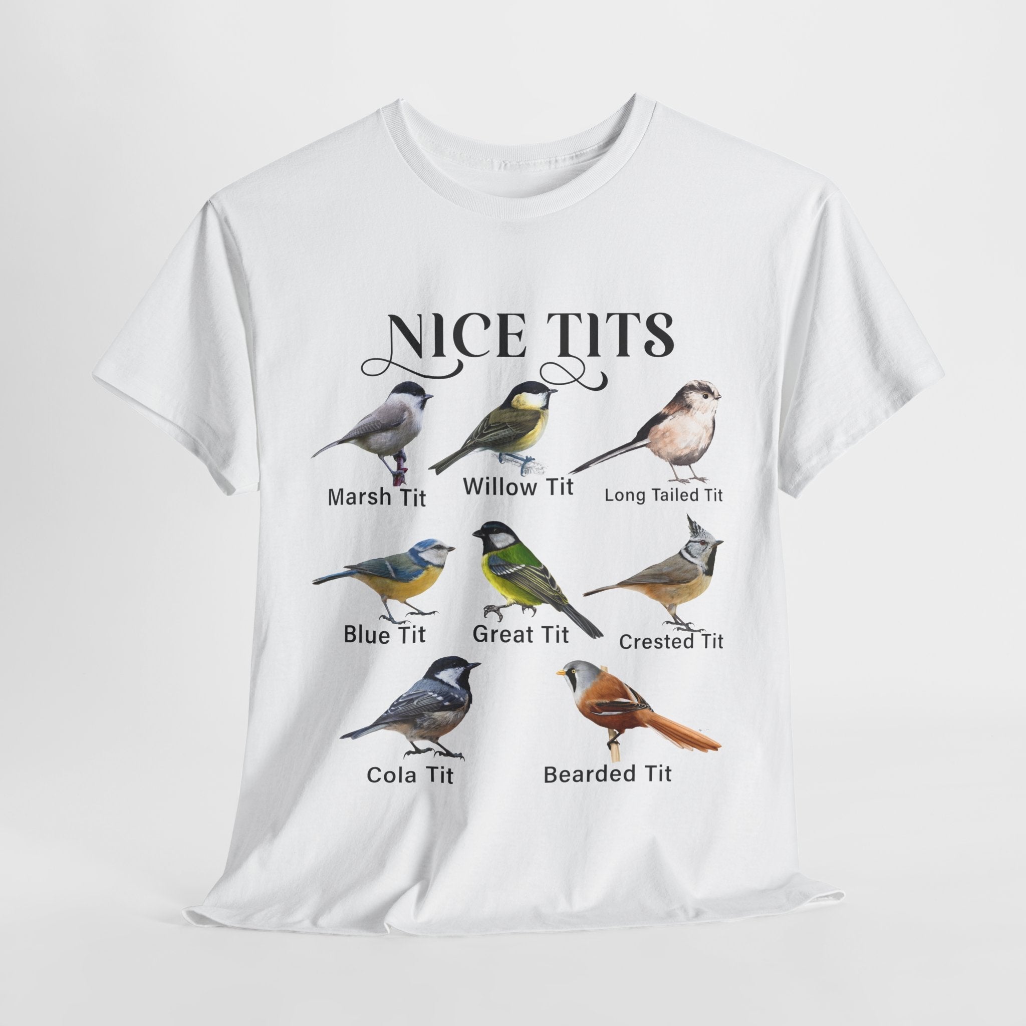 Nice Tits Birds Funny T-Shirt Printify
