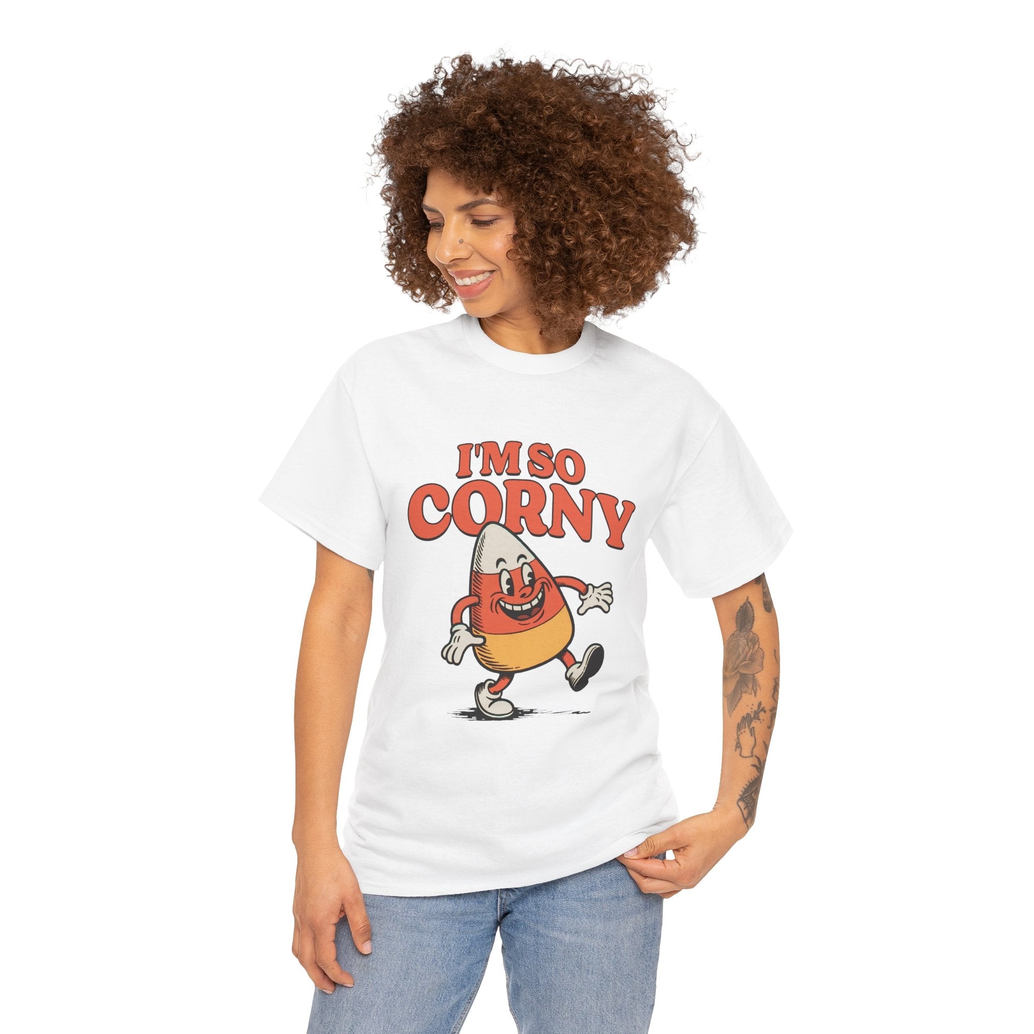 Funny Corny Graphic T-Shirt Printify