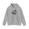 Hand-Drawn Wolf Scenic Hoodie