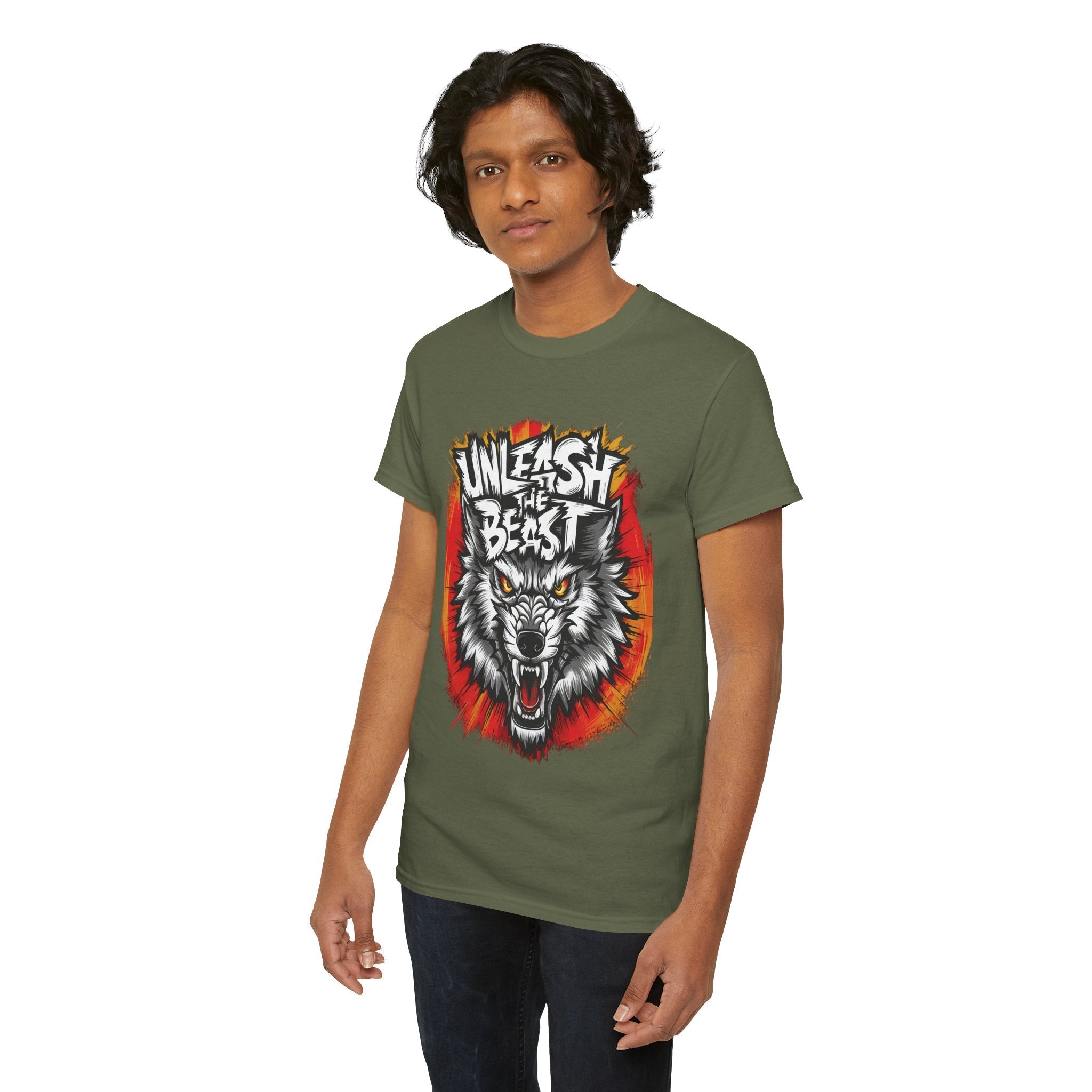 Unleash the Beast Graphic T- Shirt Printify