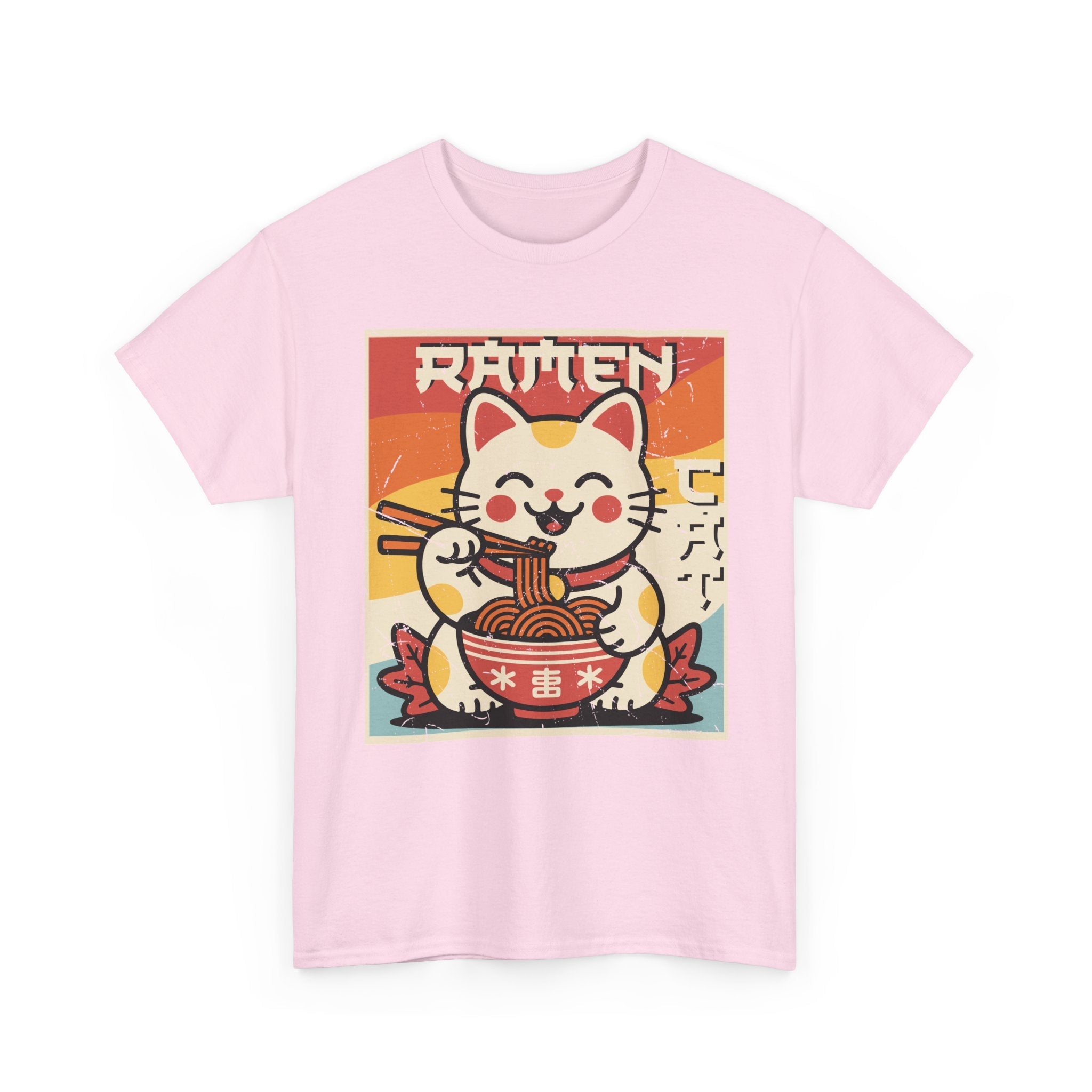 Cute Ramen Cat Vintage T- Shirt Printify