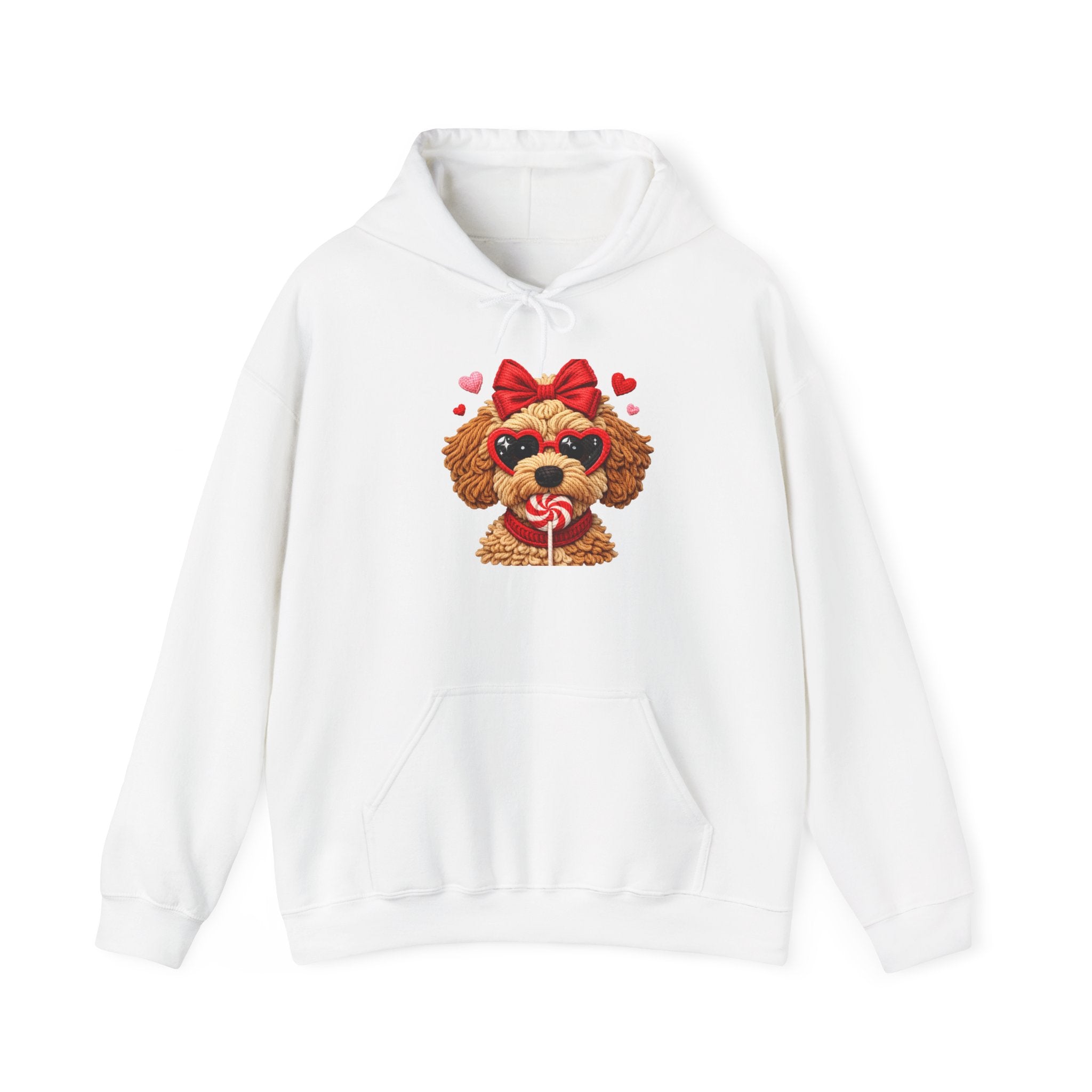 Poodle Puppy Valentine Hoodie