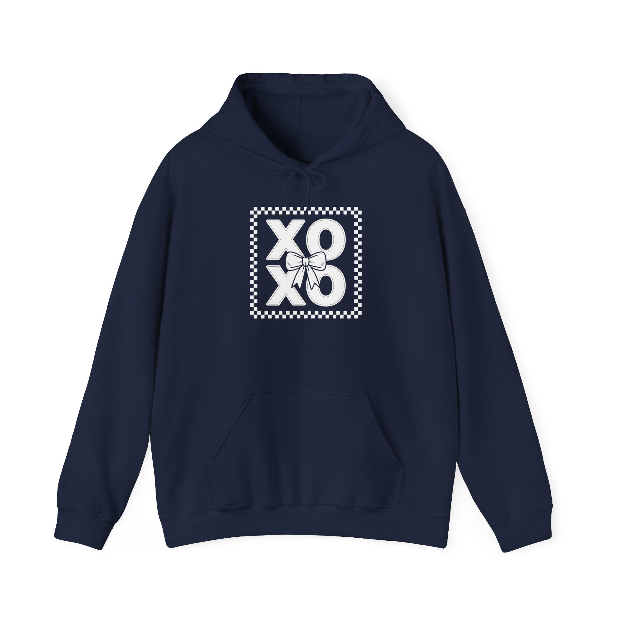 XOXO Checkerboard Hoodie Printify