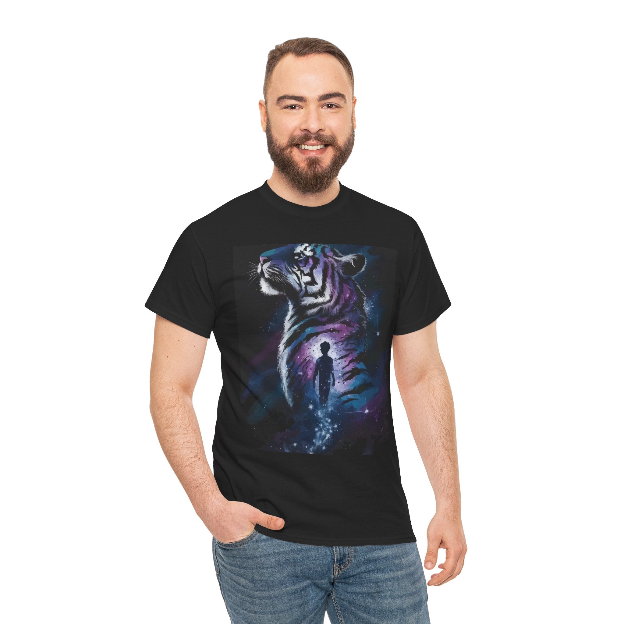 Mystical Tiger Graphic T-Shirt Printify