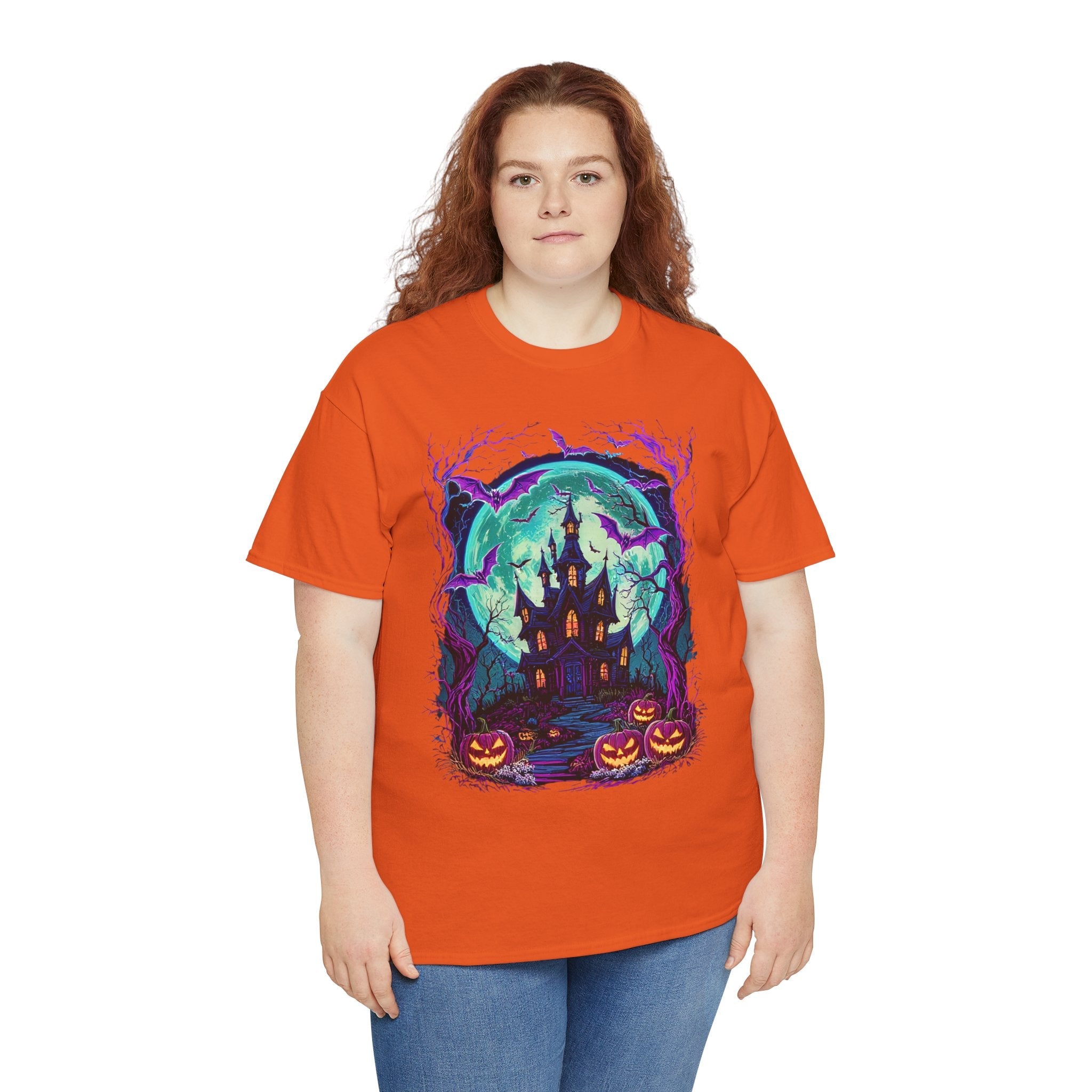 Halloween Haunted House T- Shirt Printify