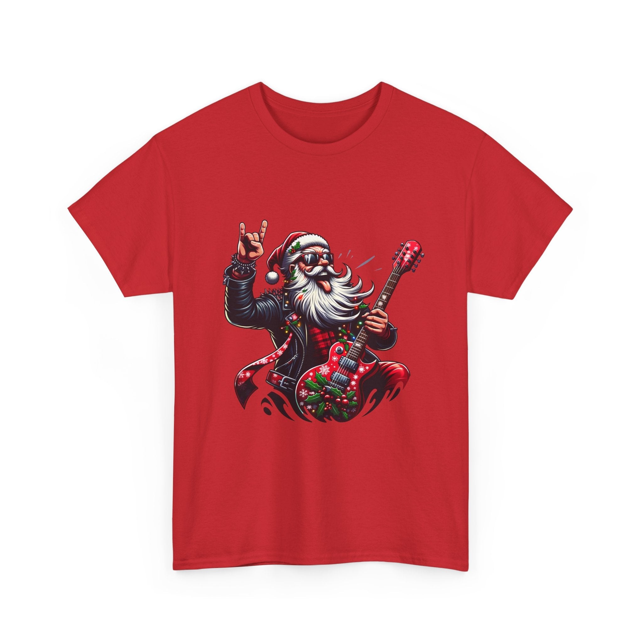 Rockin' Santa Unisex Graphic T- Shirt Printify