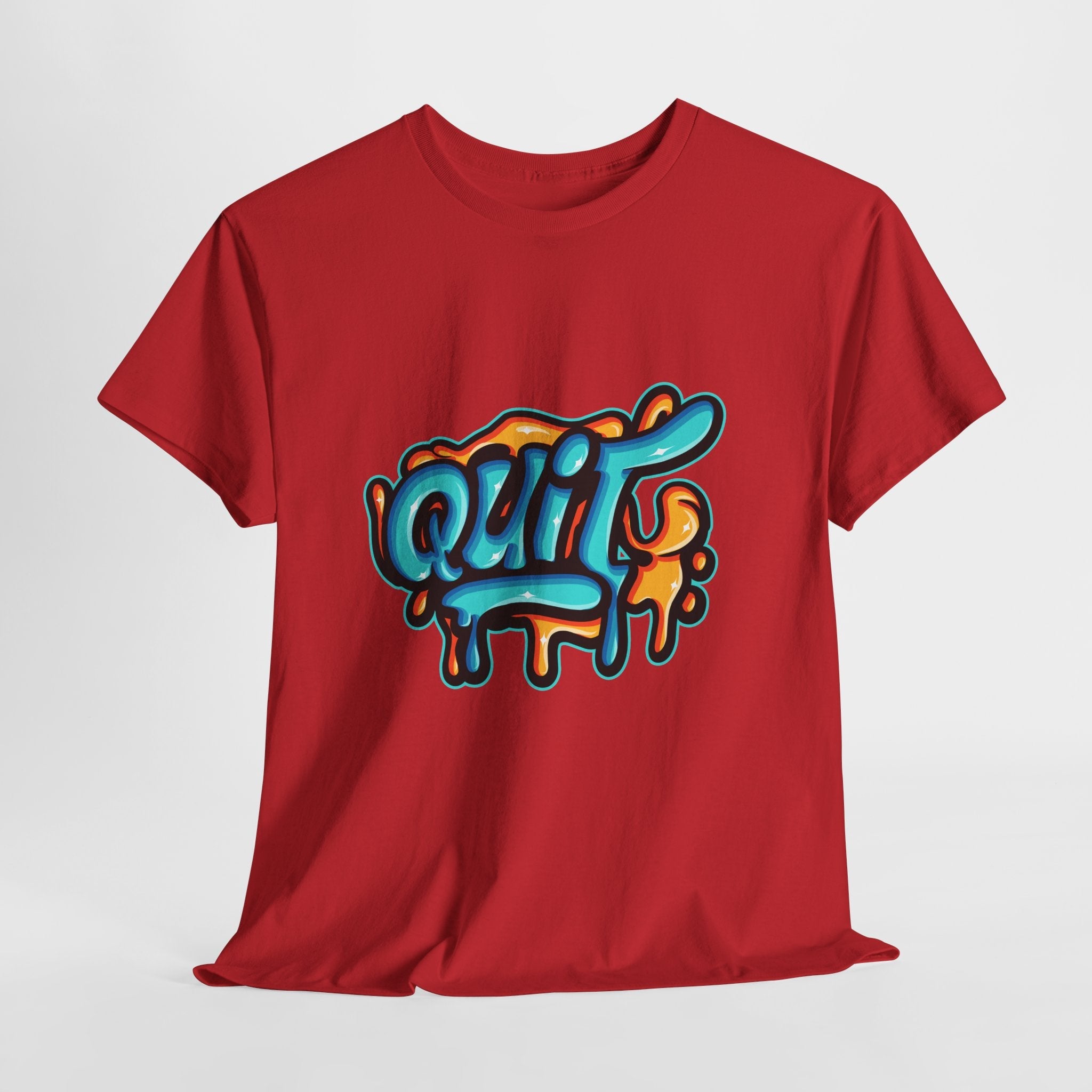 Graffiti Style Quit T-Shirt Printify