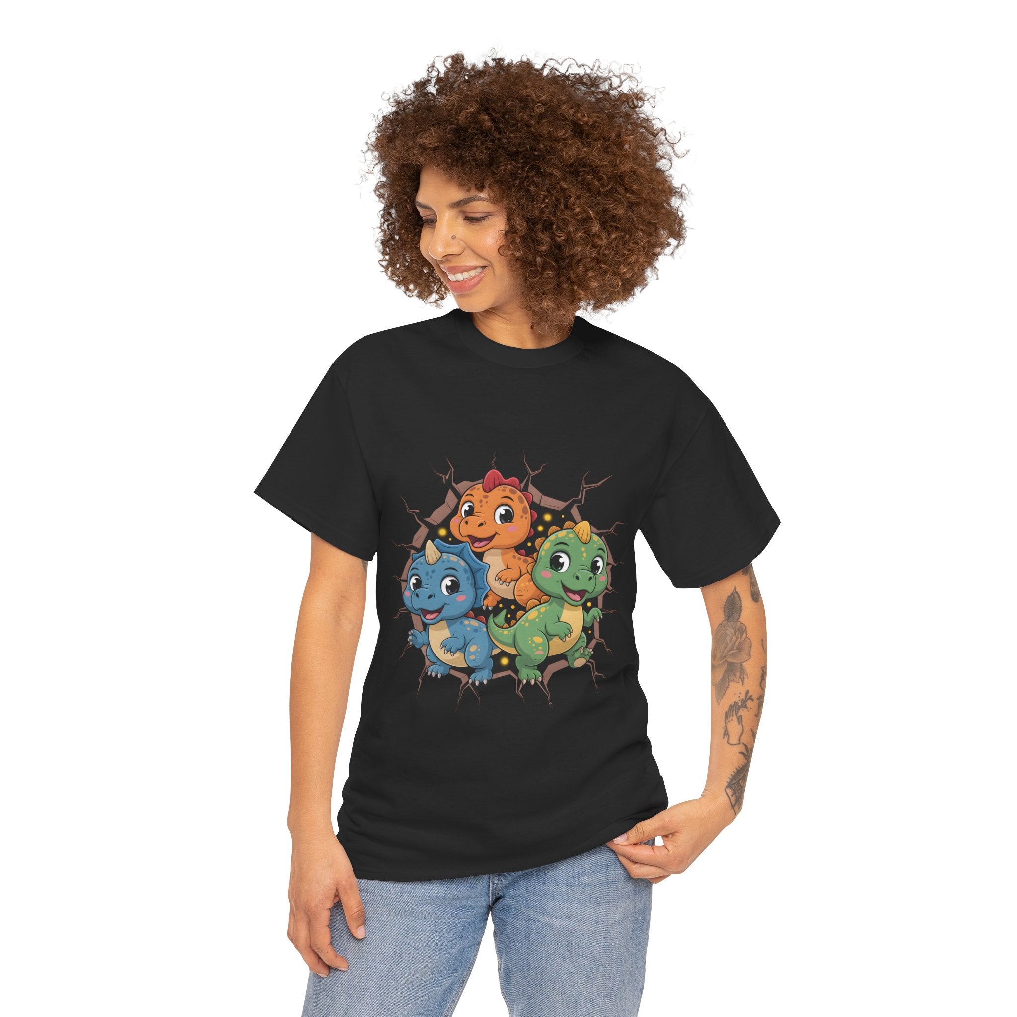 Cute Dinosaur Unisex Graphic T-Shirt Printify