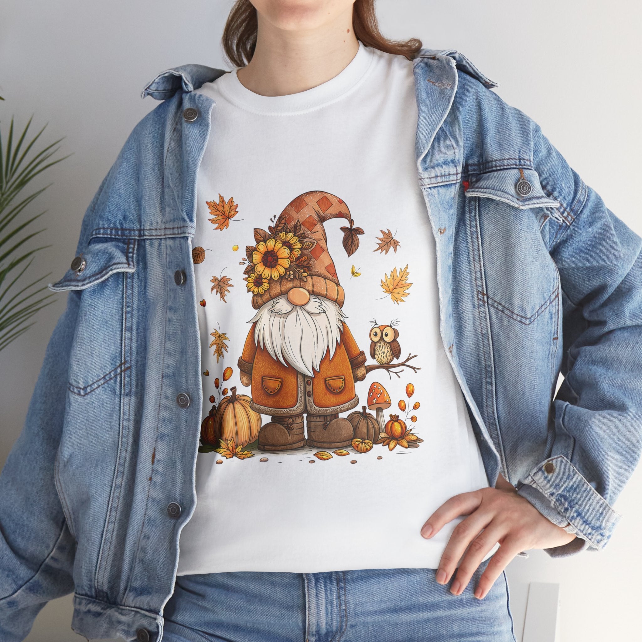 Fall Gnome Retro Unisex T- Shirt Printify