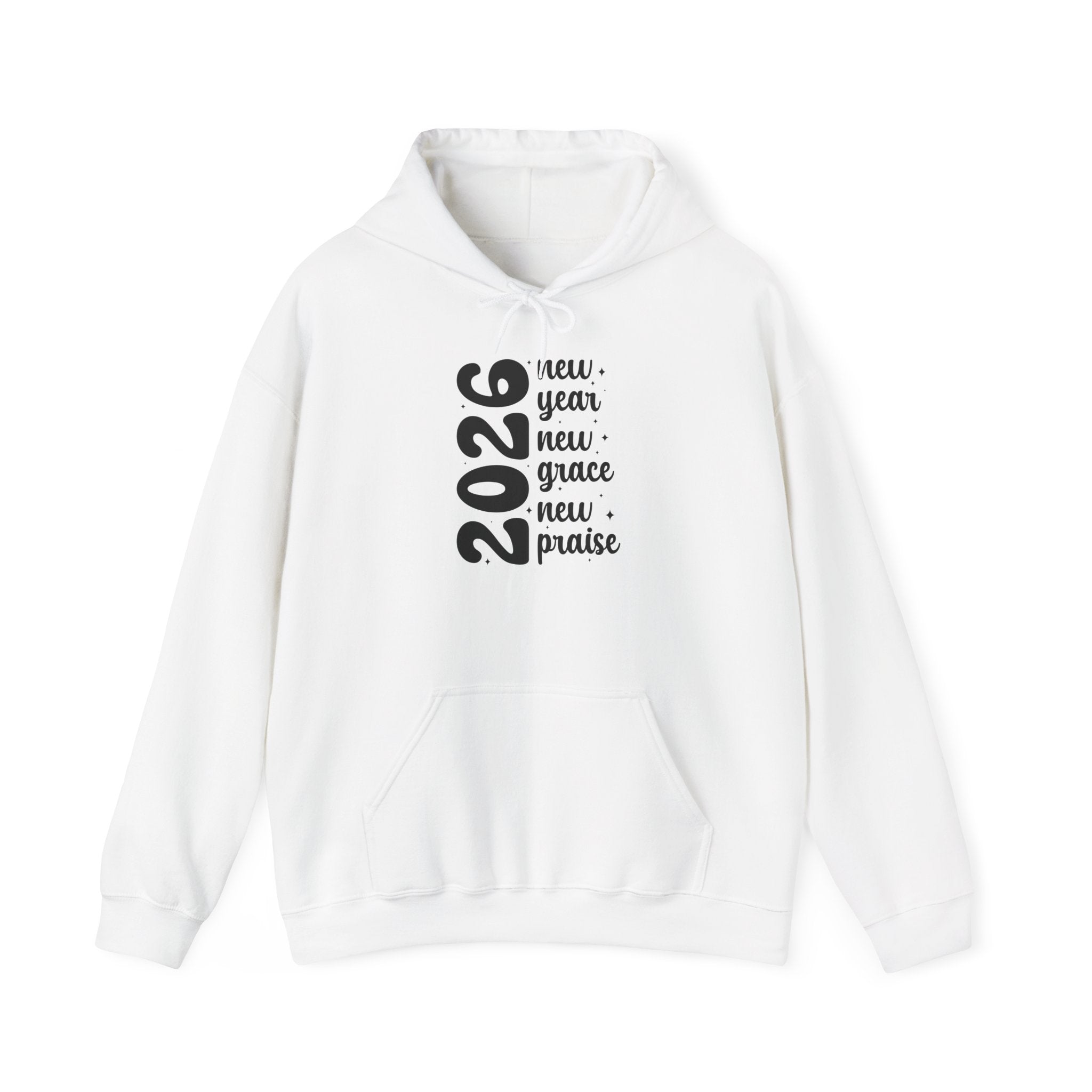 2026 New Year New Grace New Praise Hoodie Printify