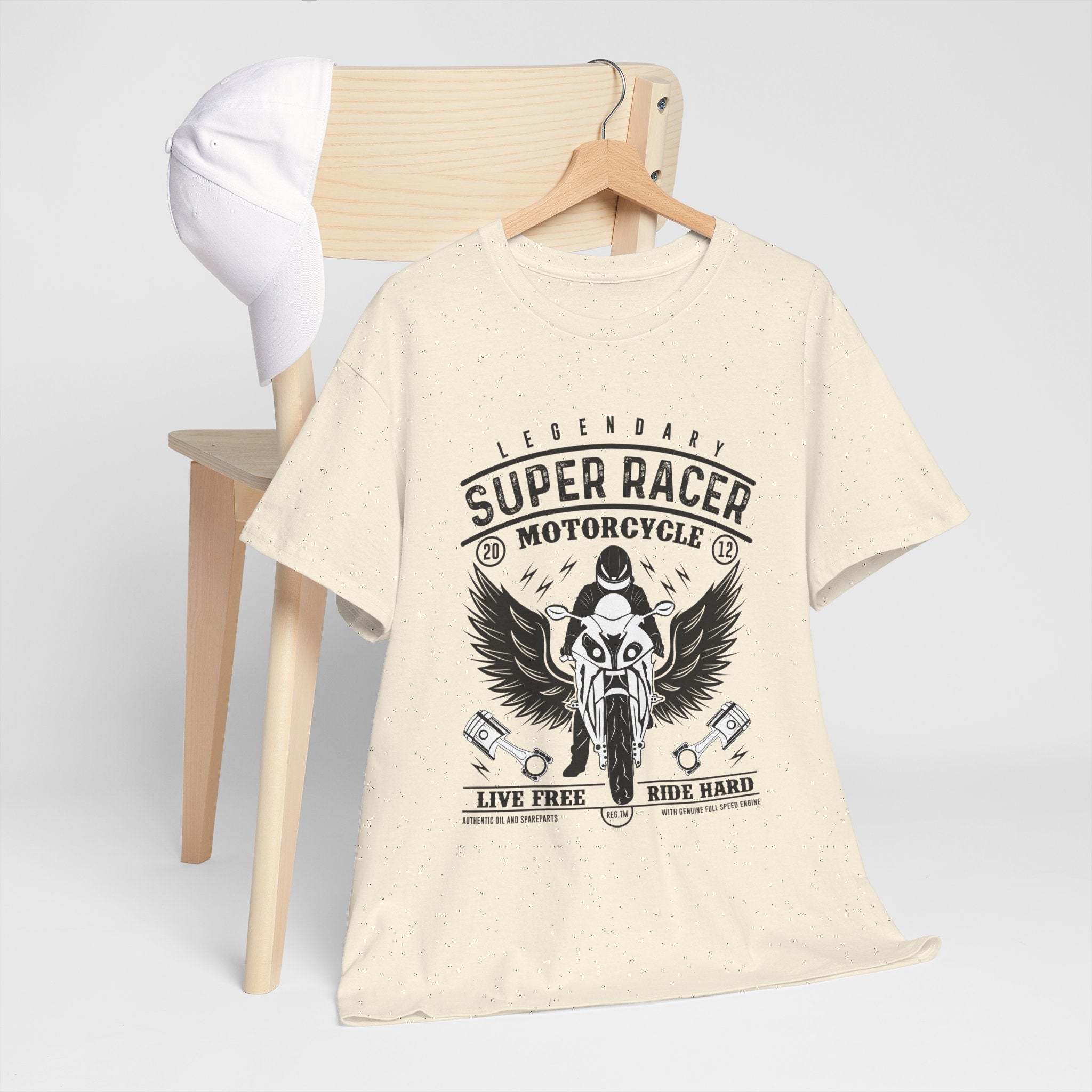 Super Racer Motorcycle T- Shirt Printify